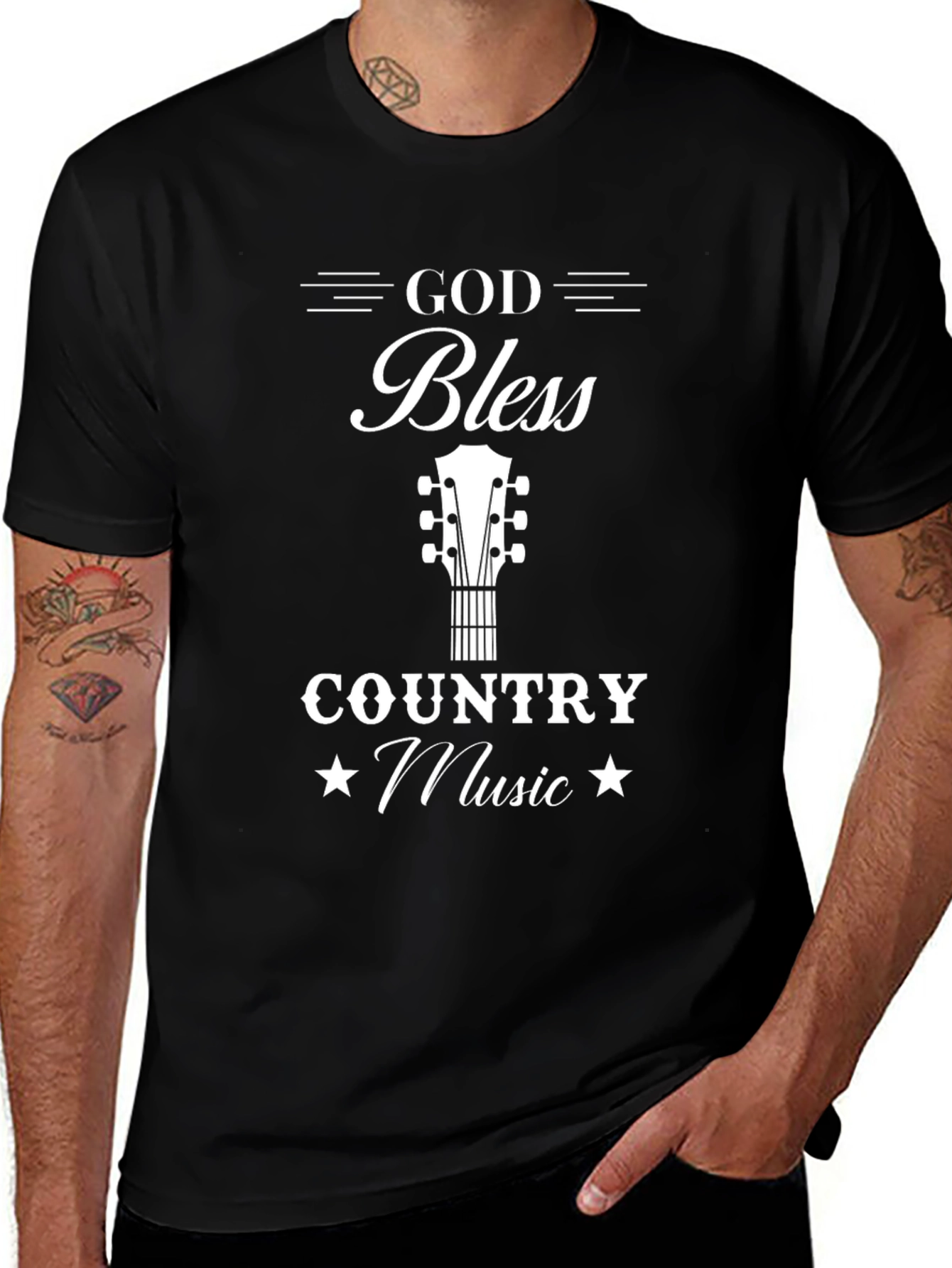 God Bless Country Music Graphic Tee