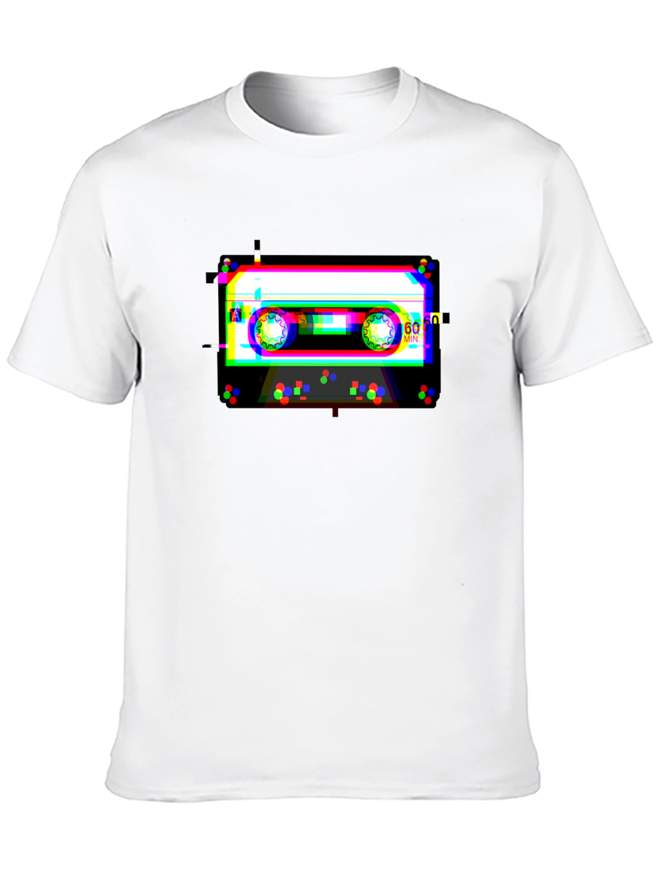 Glitch Cassette Tape T-Shirt - Retro Music Cool