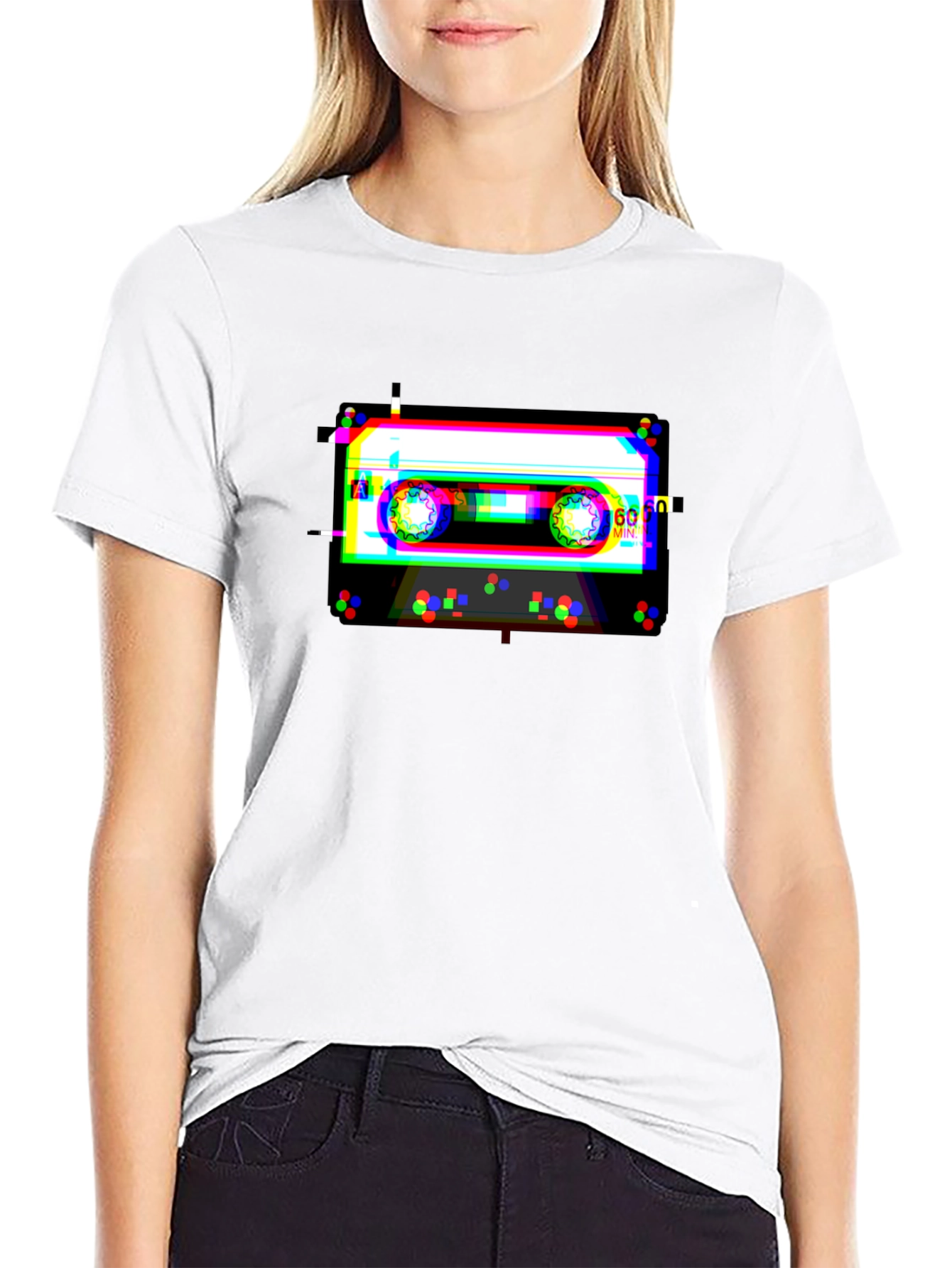 Glitch Cassette Tape T-Shirt - Retro Music Cool