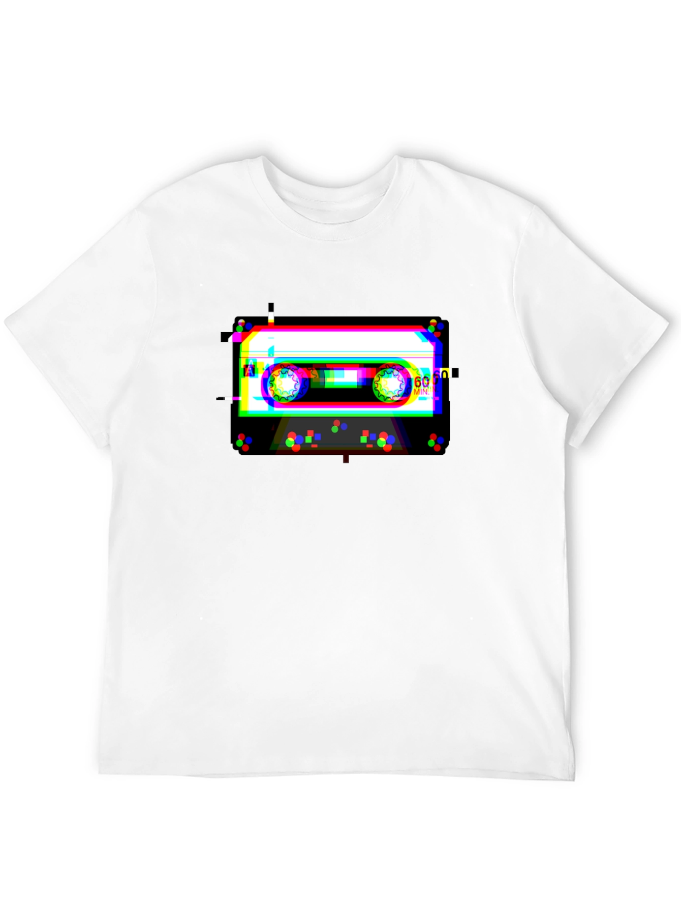 Glitch Cassette Tape T-Shirt - Retro Music Cool