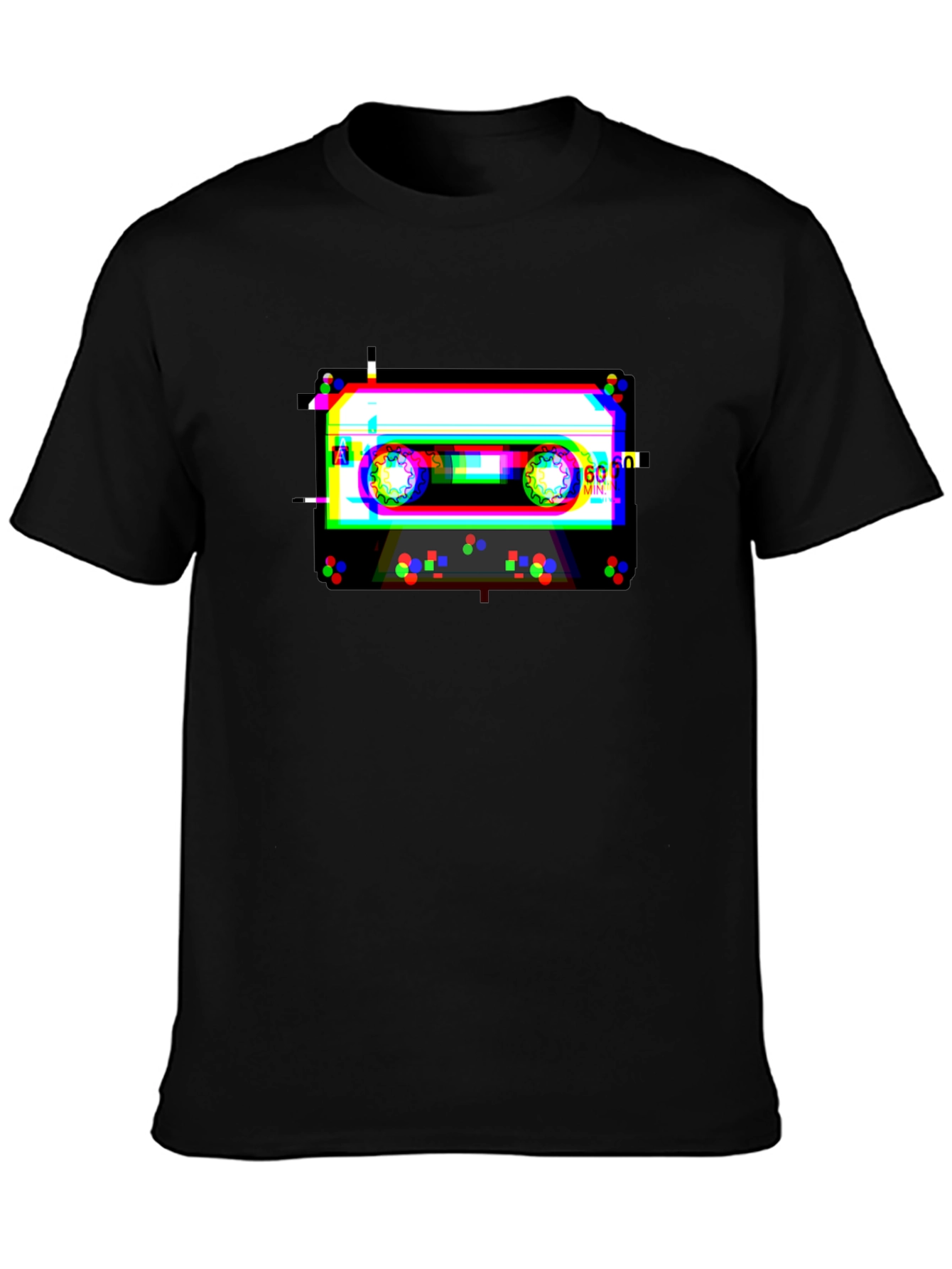 Glitch Cassette Tape T-Shirt - Retro Music Cool
