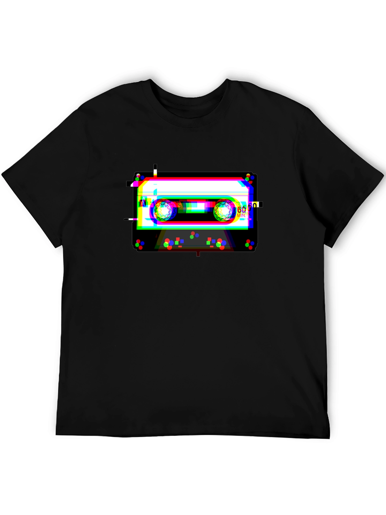 Glitch Cassette Tape T-Shirt - Retro Music Cool