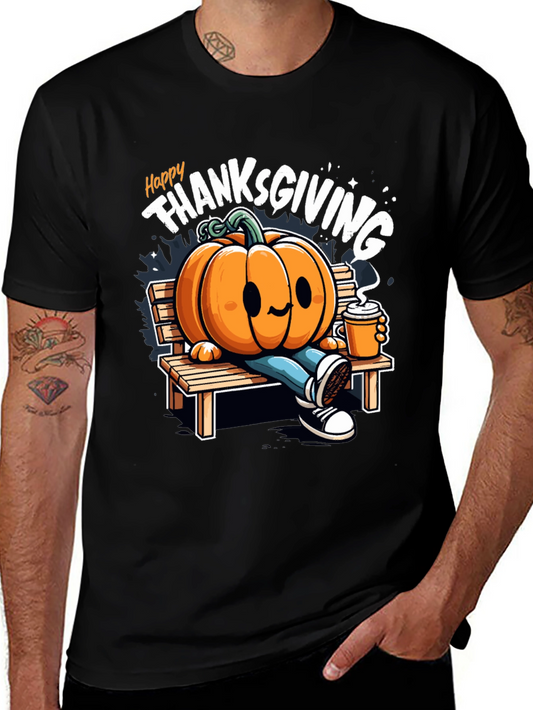 Happy Thanksgiving Pumpkin Graphic Tee