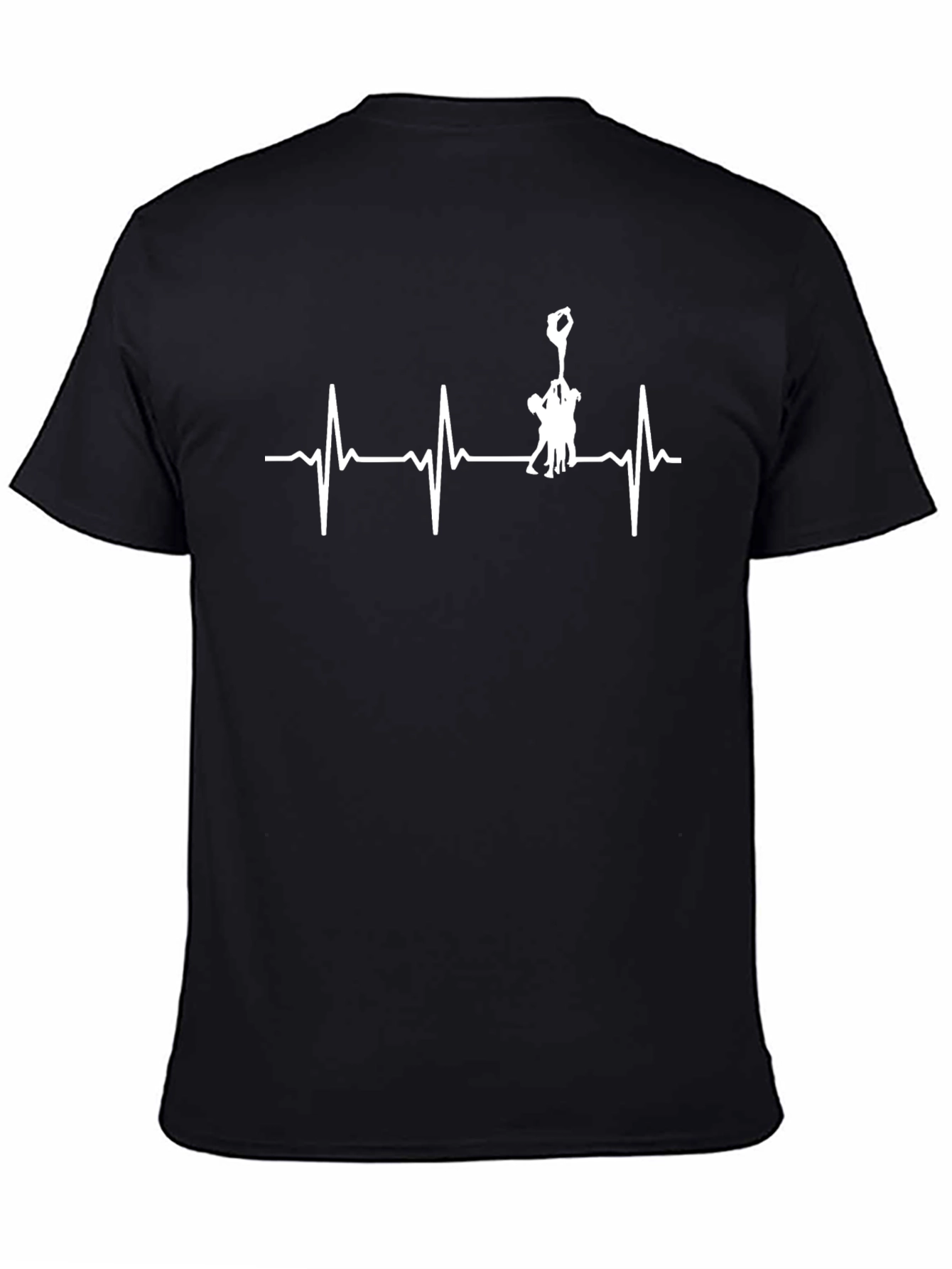 Cheerleading Heartbeat Graphic Tee
