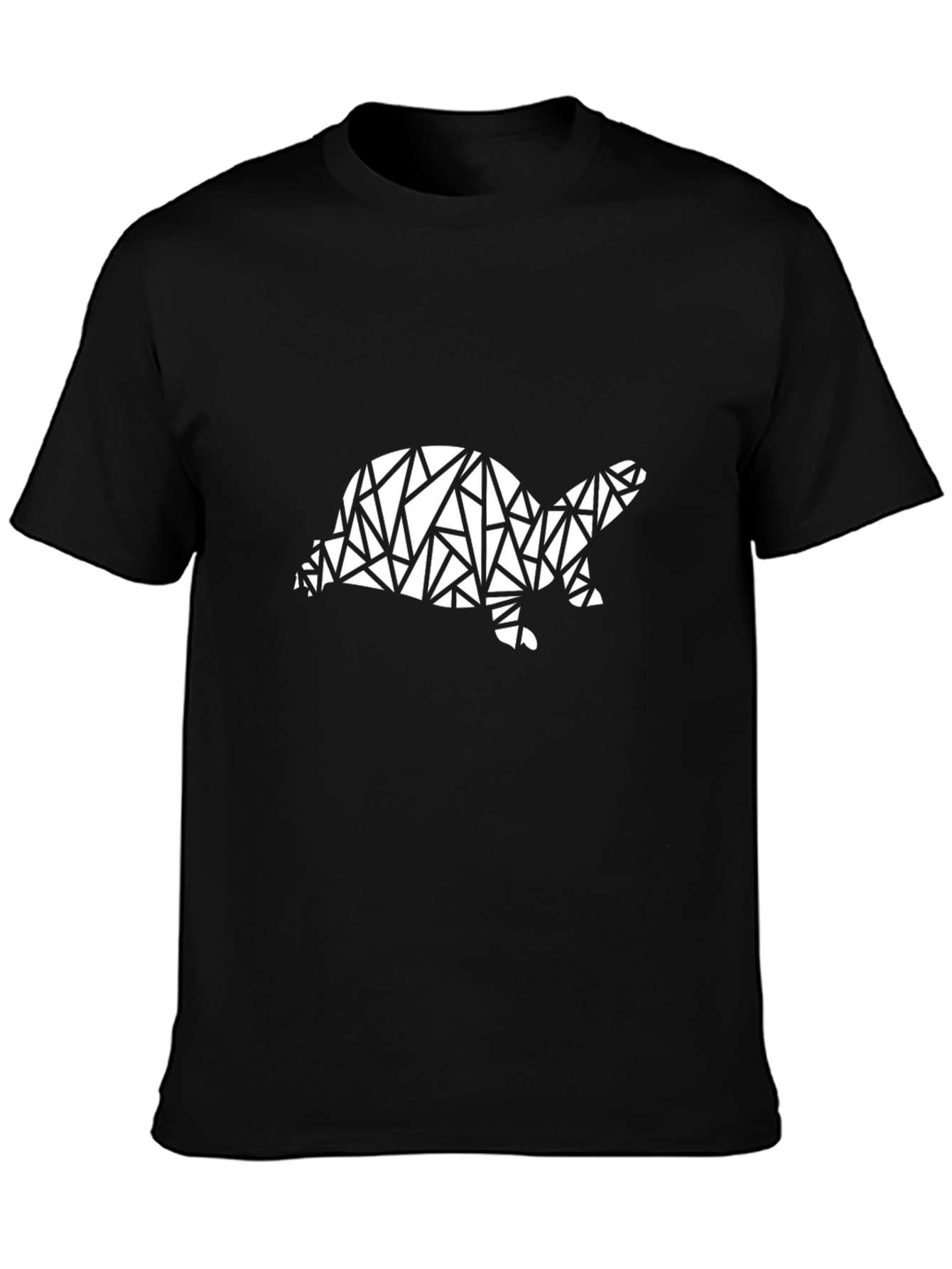 Geometric Turtle Graphic Tee - Modern Style