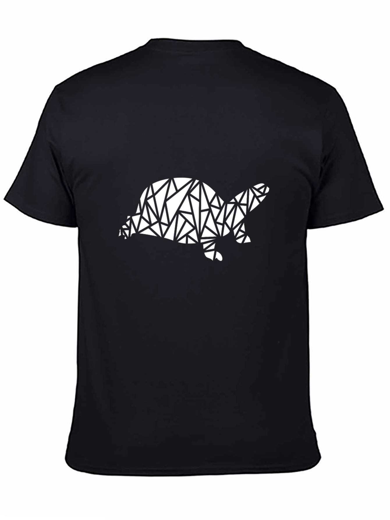 Geometric Turtle Graphic Tee - Modern Style