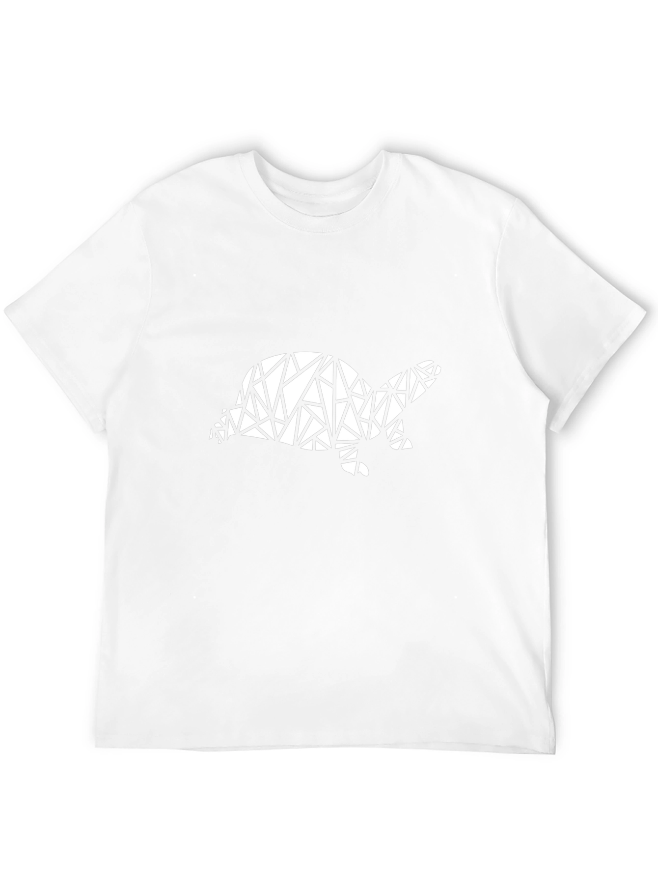 Geometric Turtle Graphic Tee - Modern Style
