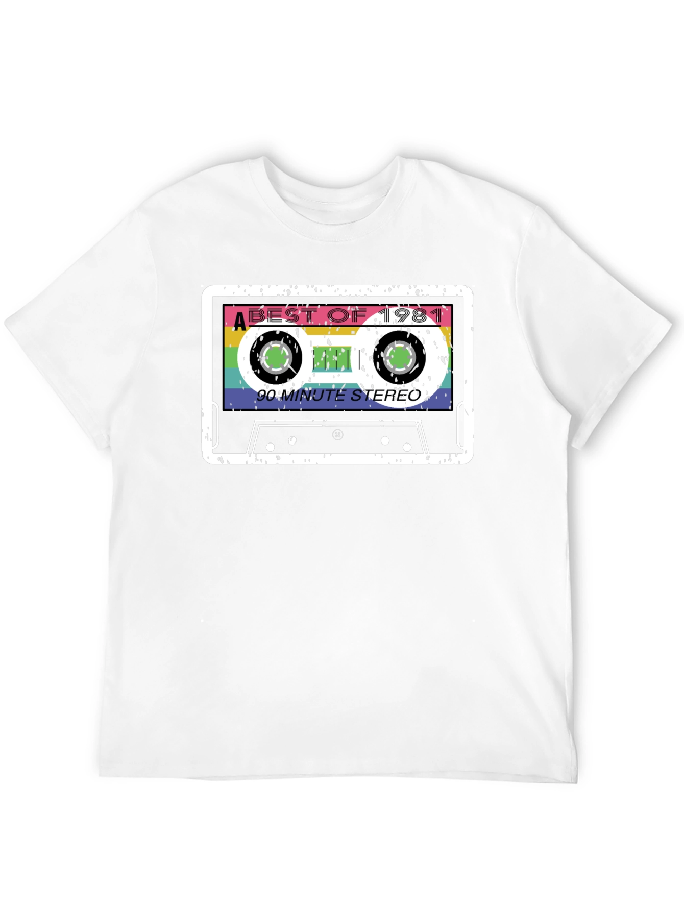 Retro 1981 Cassette Tape Graphic T-Shirt
