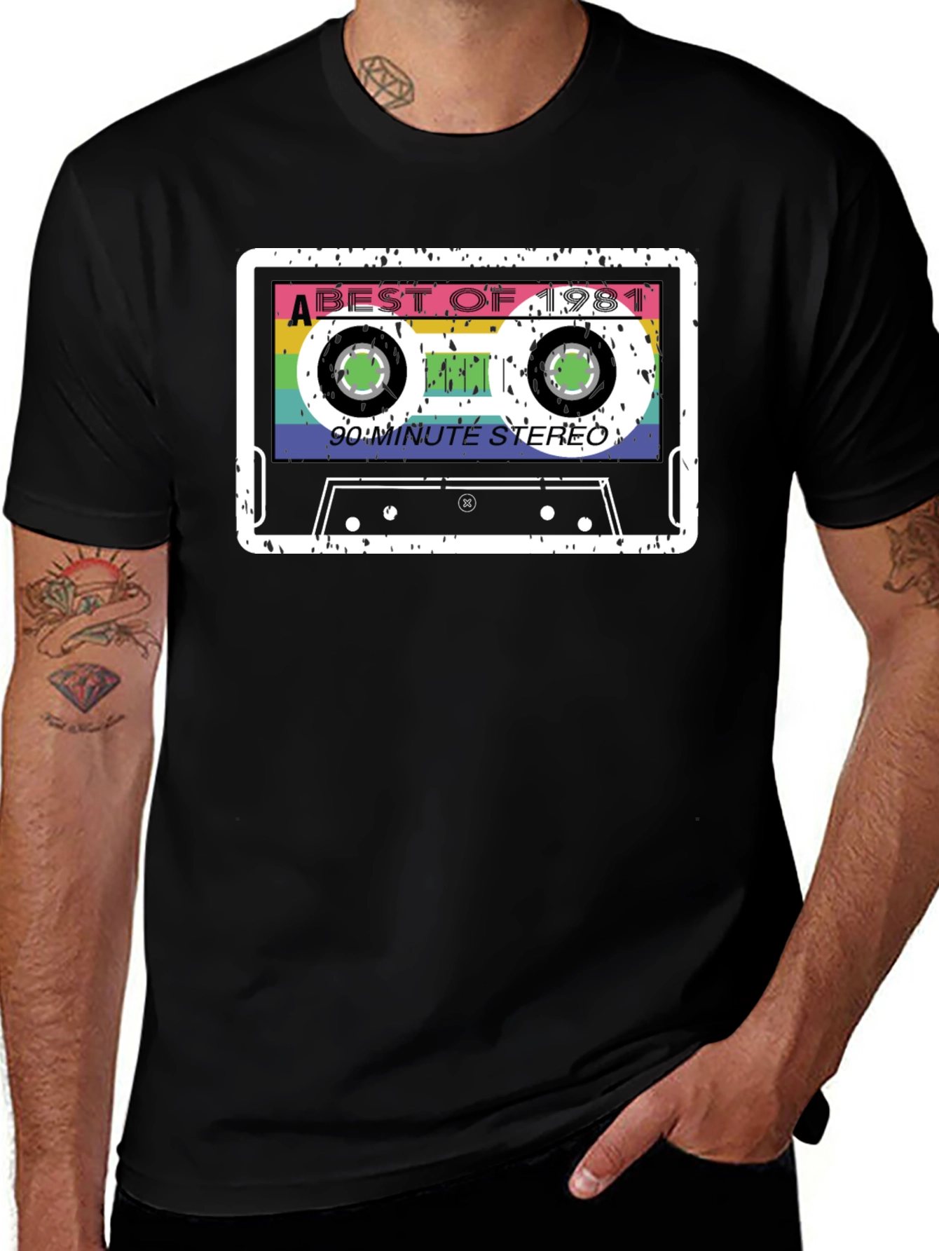 Retro 1981 Cassette Tape Graphic T-Shirt