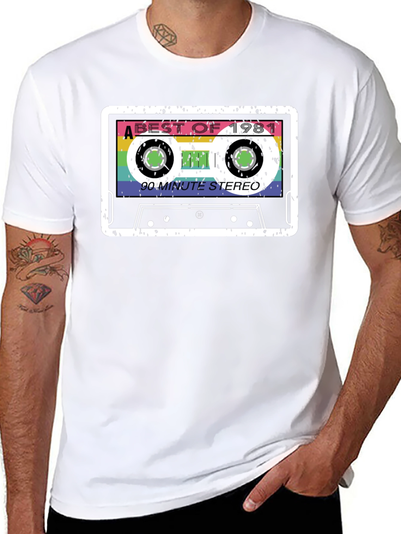 Retro 1981 Cassette Tape Graphic T-Shirt
