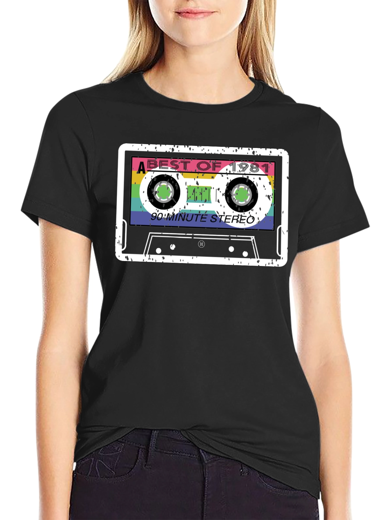 Retro 1981 Cassette Tape Graphic T-Shirt