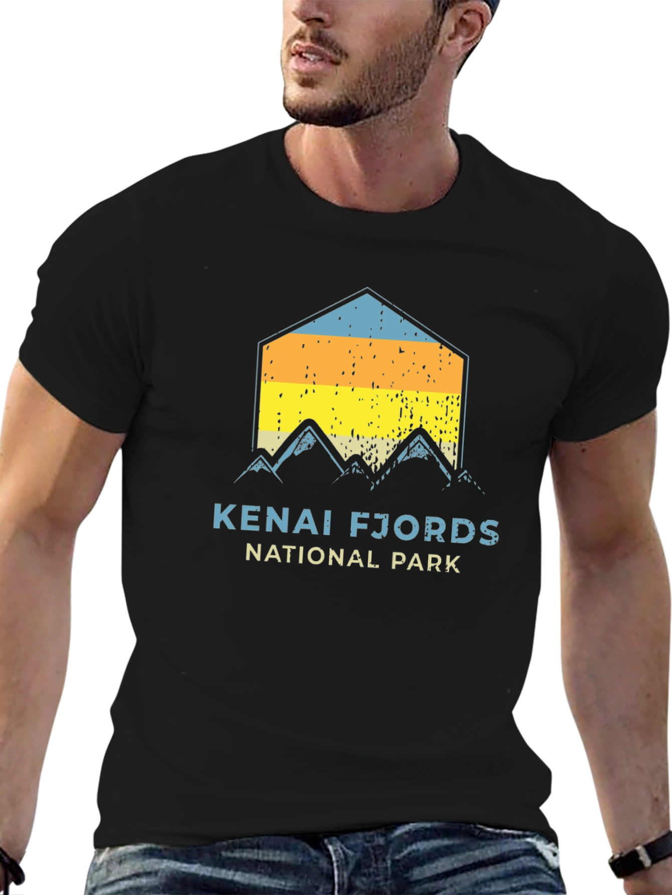 Kenai Fjords National Park Black T-Shirt