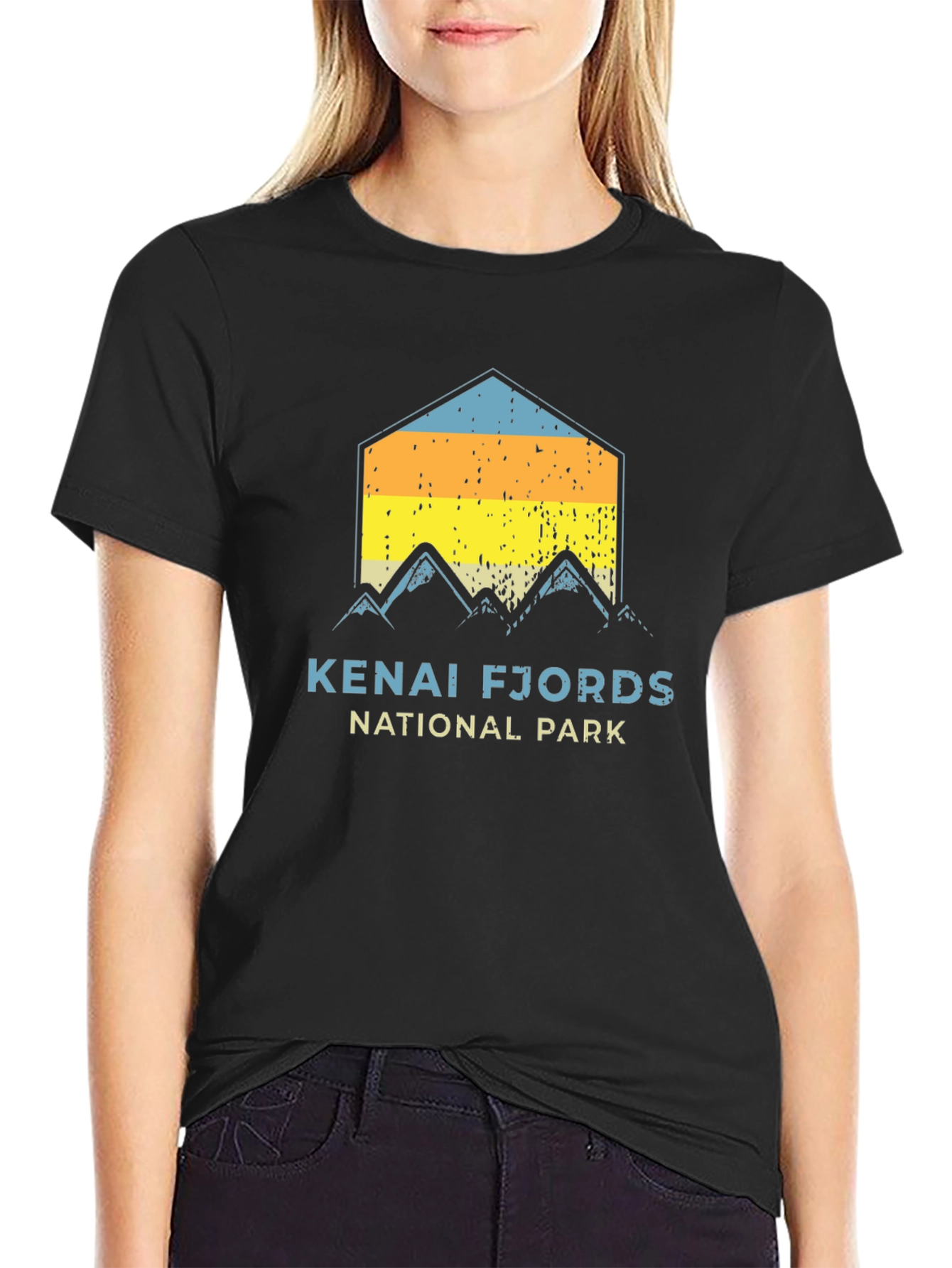 Kenai Fjords National Park Black T-Shirt