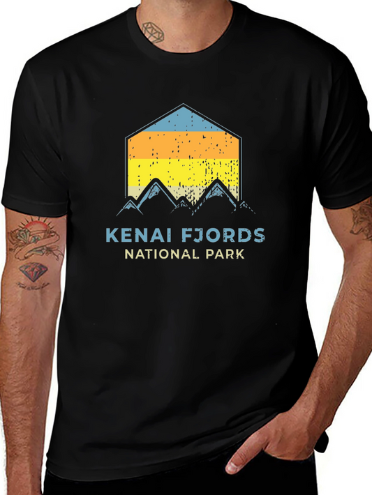 Kenai Fjords National Park Black T-Shirt