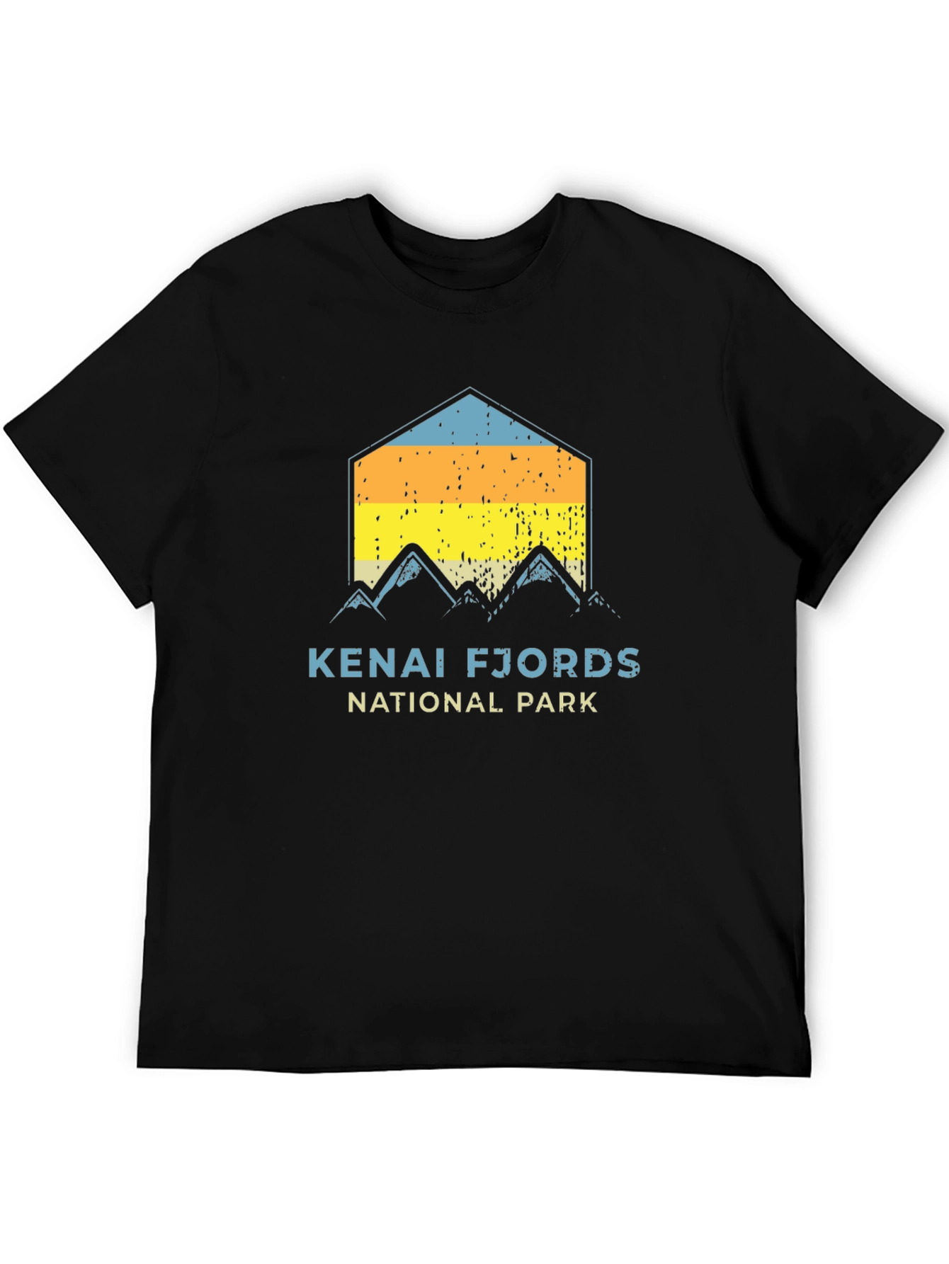 Kenai Fjords National Park Black T-Shirt