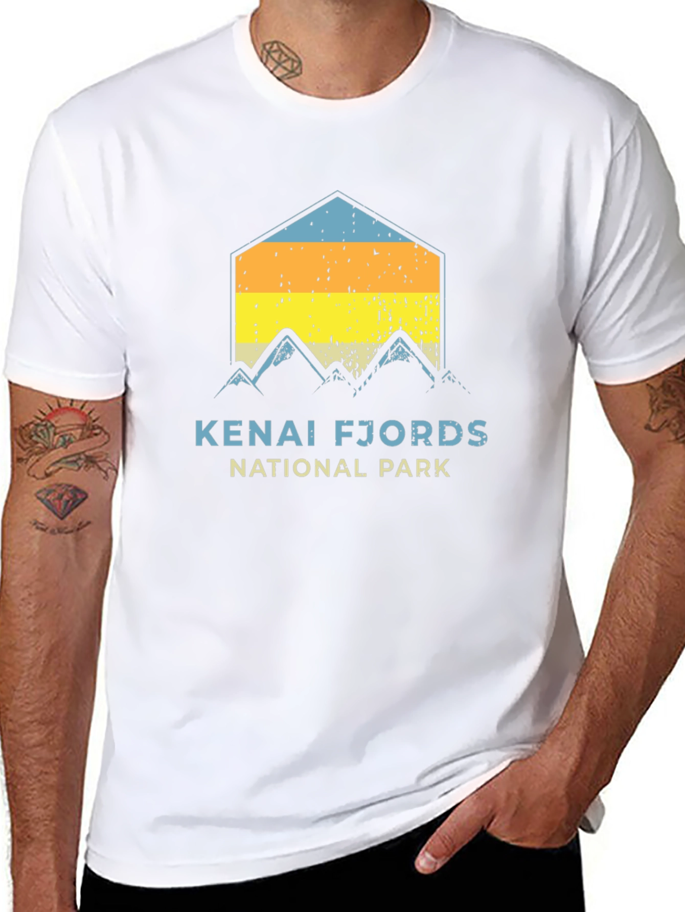 Kenai Fjords National Park Black T-Shirt