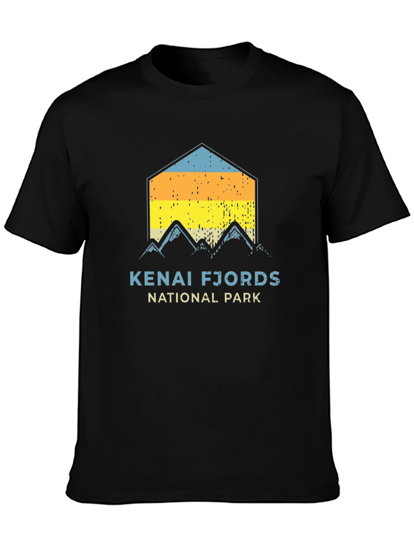 Kenai Fjords National Park Black T-Shirt