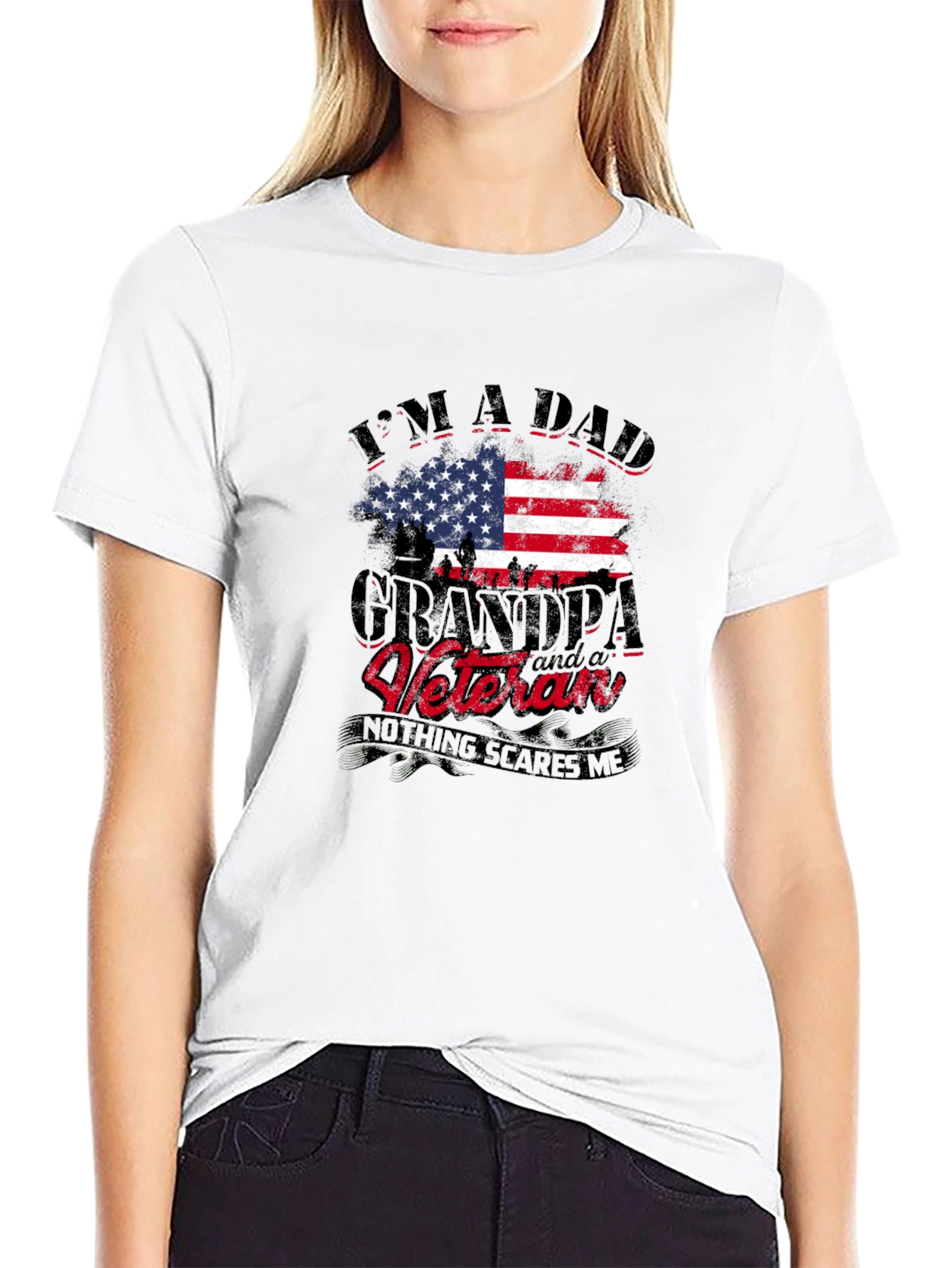 Dad Grandpa Veteran Graphic Tee