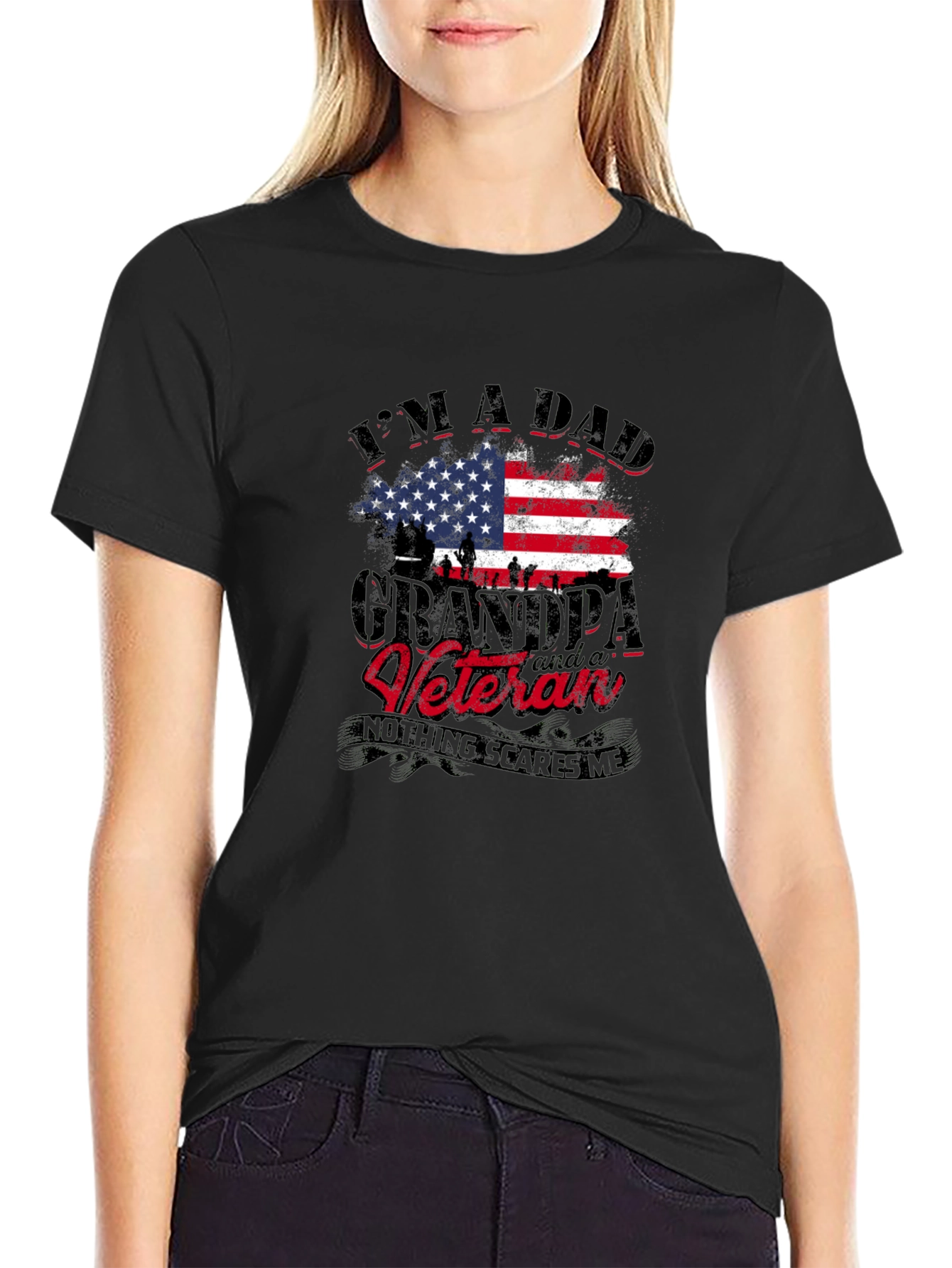Dad Grandpa Veteran Graphic Tee