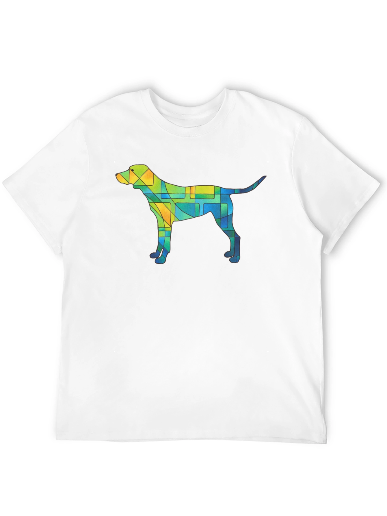 Abstract Dog T-Shirt - Unique Geometric Canine Design