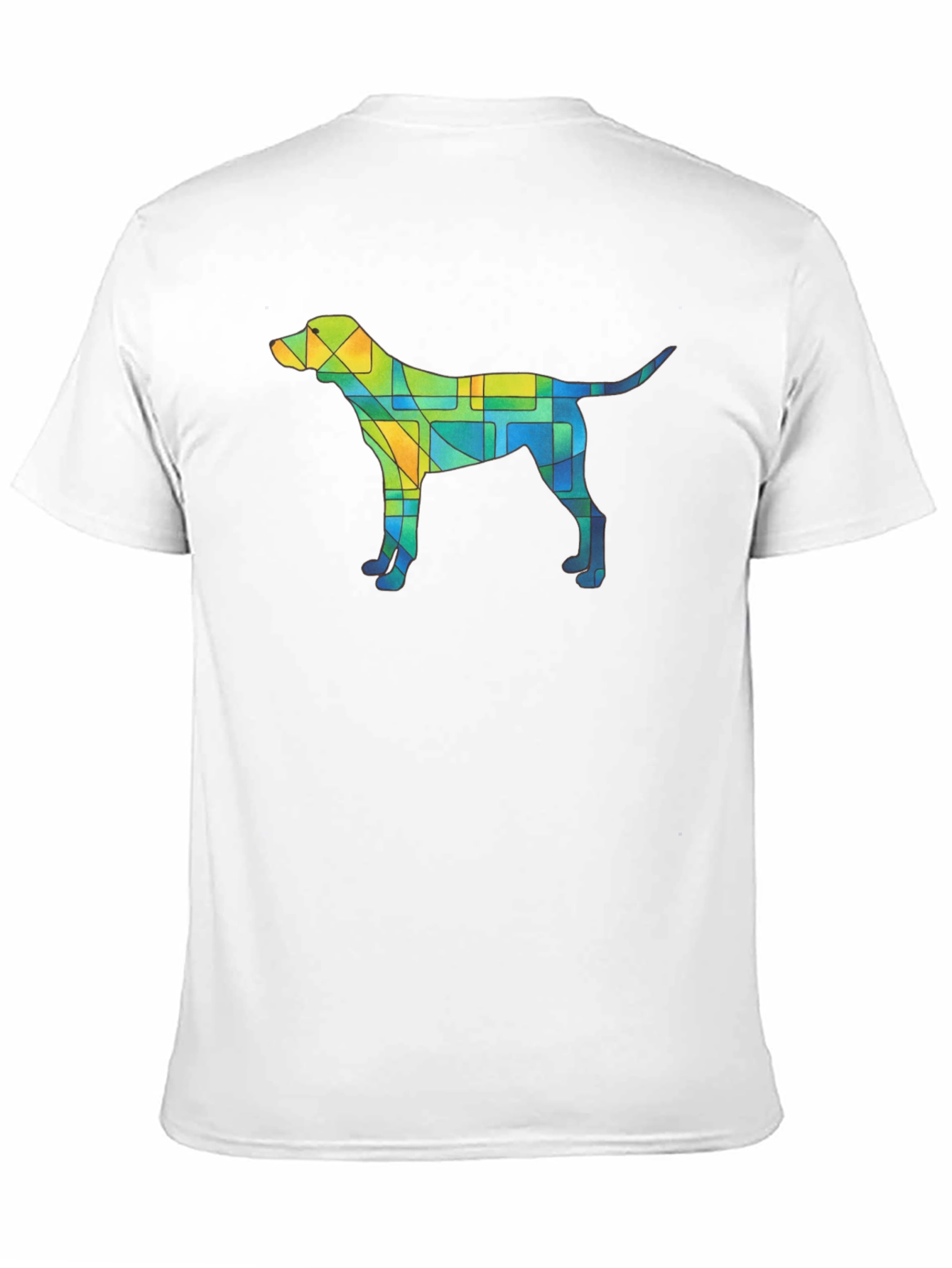 Abstract Dog T-Shirt - Unique Geometric Canine Design