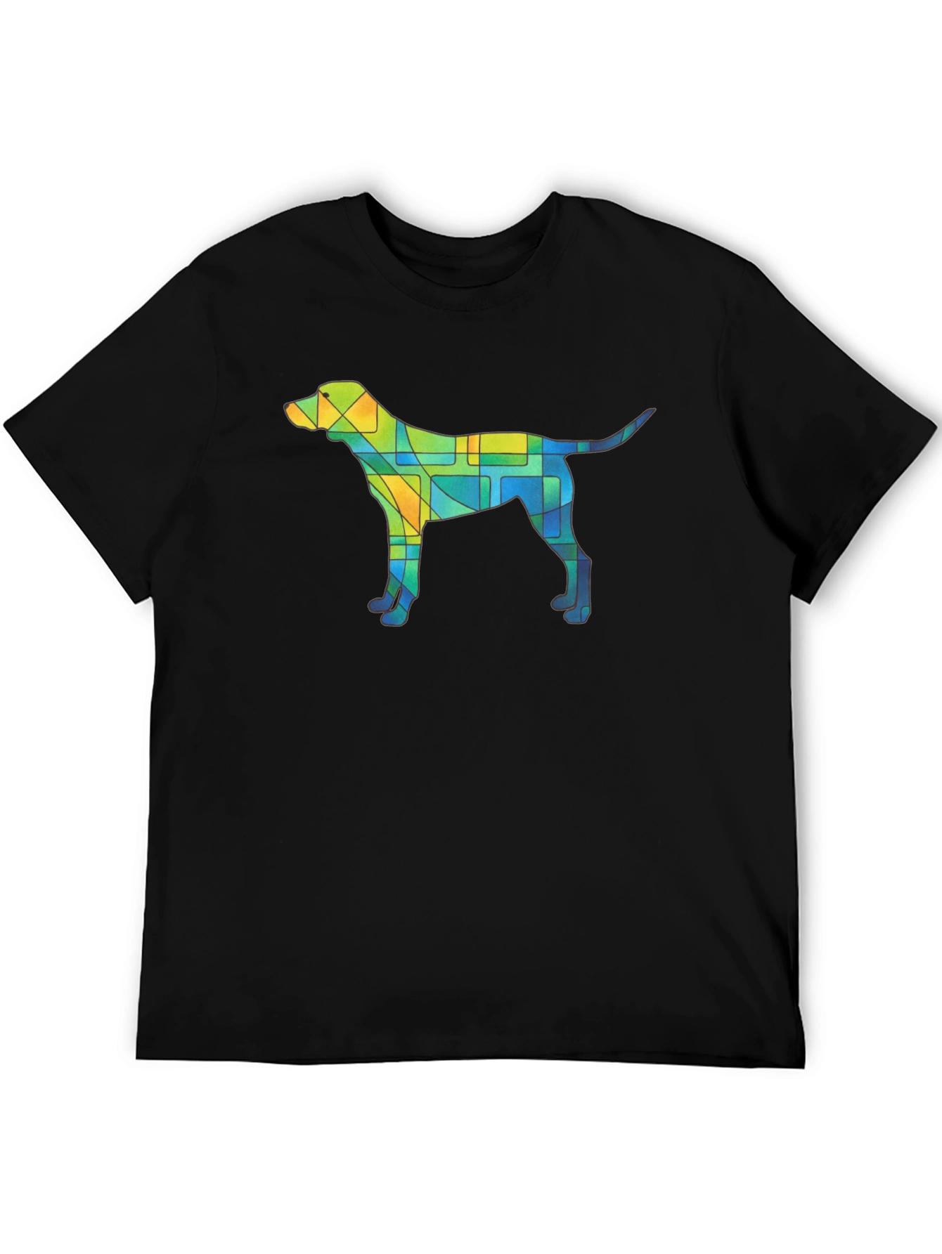 Abstract Dog T-Shirt - Unique Geometric Canine Design