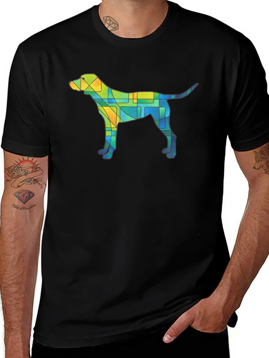 Abstract Dog T-Shirt - Unique Geometric Canine Design
