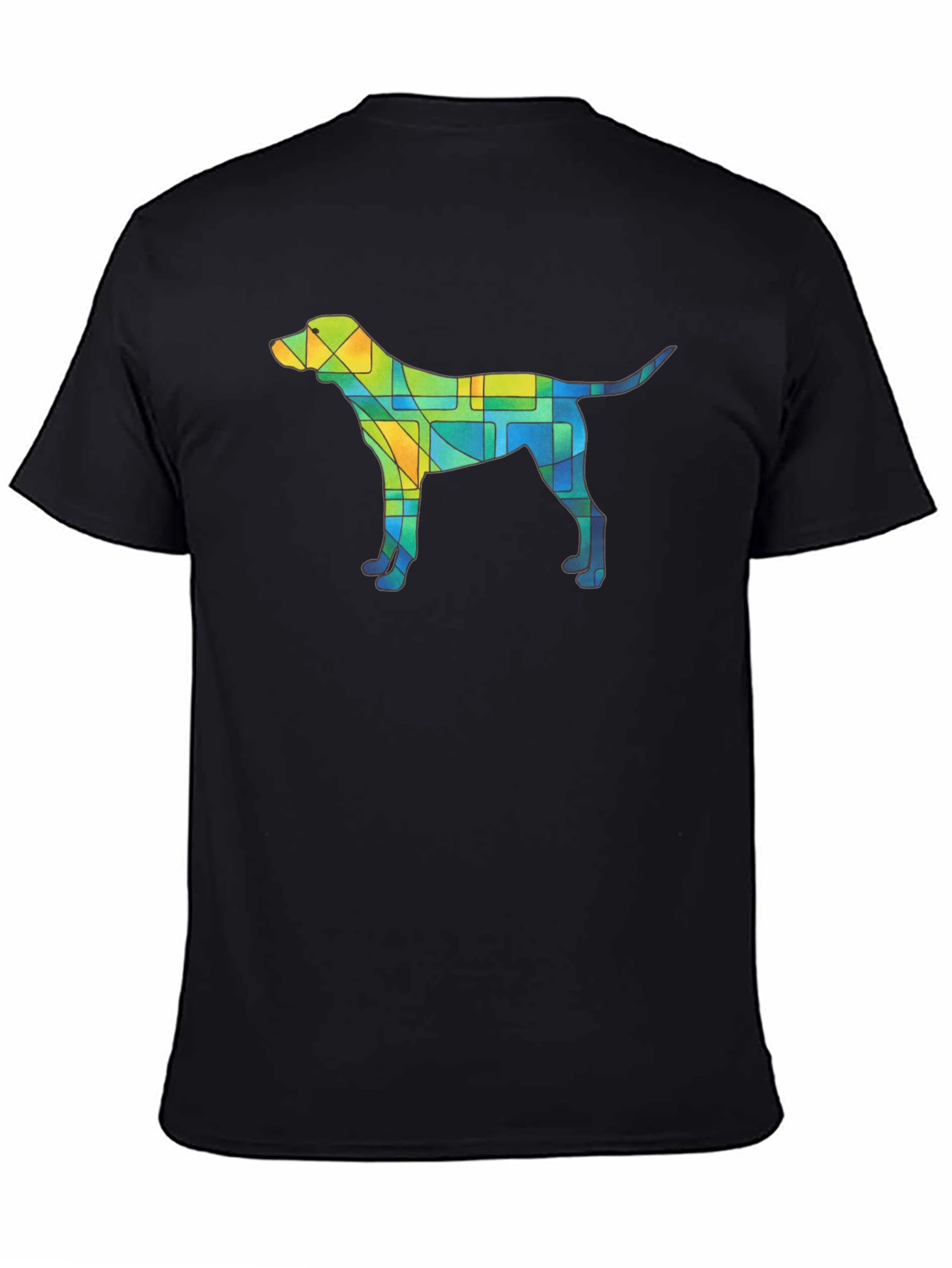 Abstract Dog T-Shirt - Unique Geometric Canine Design