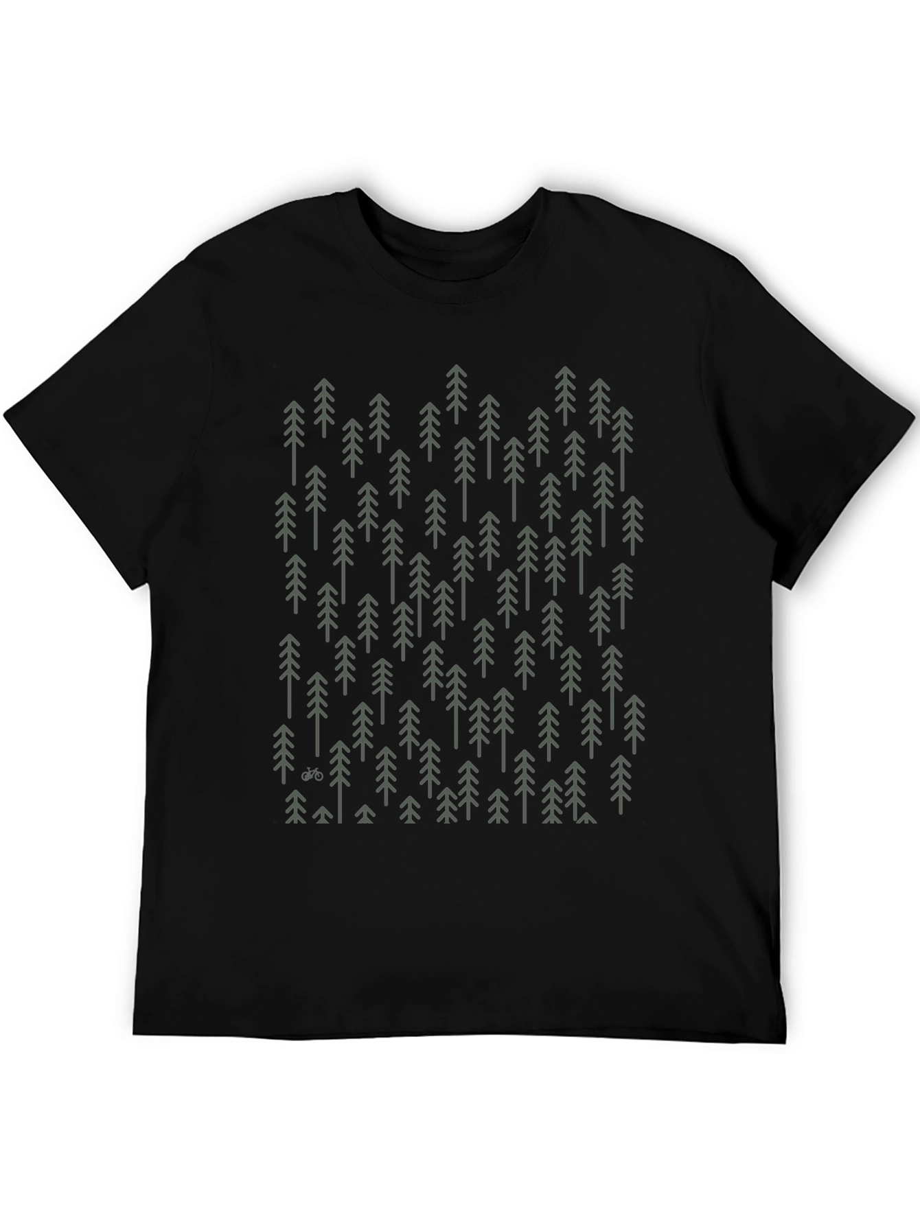Modern Forest Graphic Tee - Black