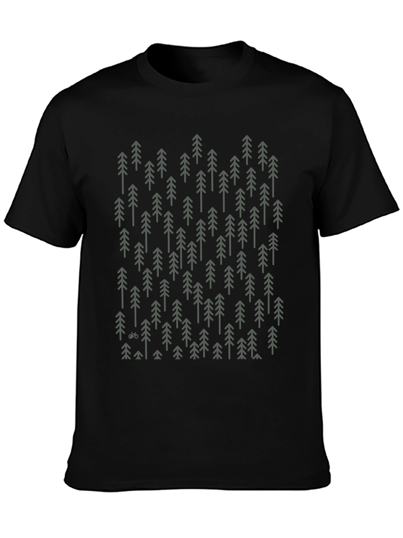 Modern Forest Graphic Tee - Black