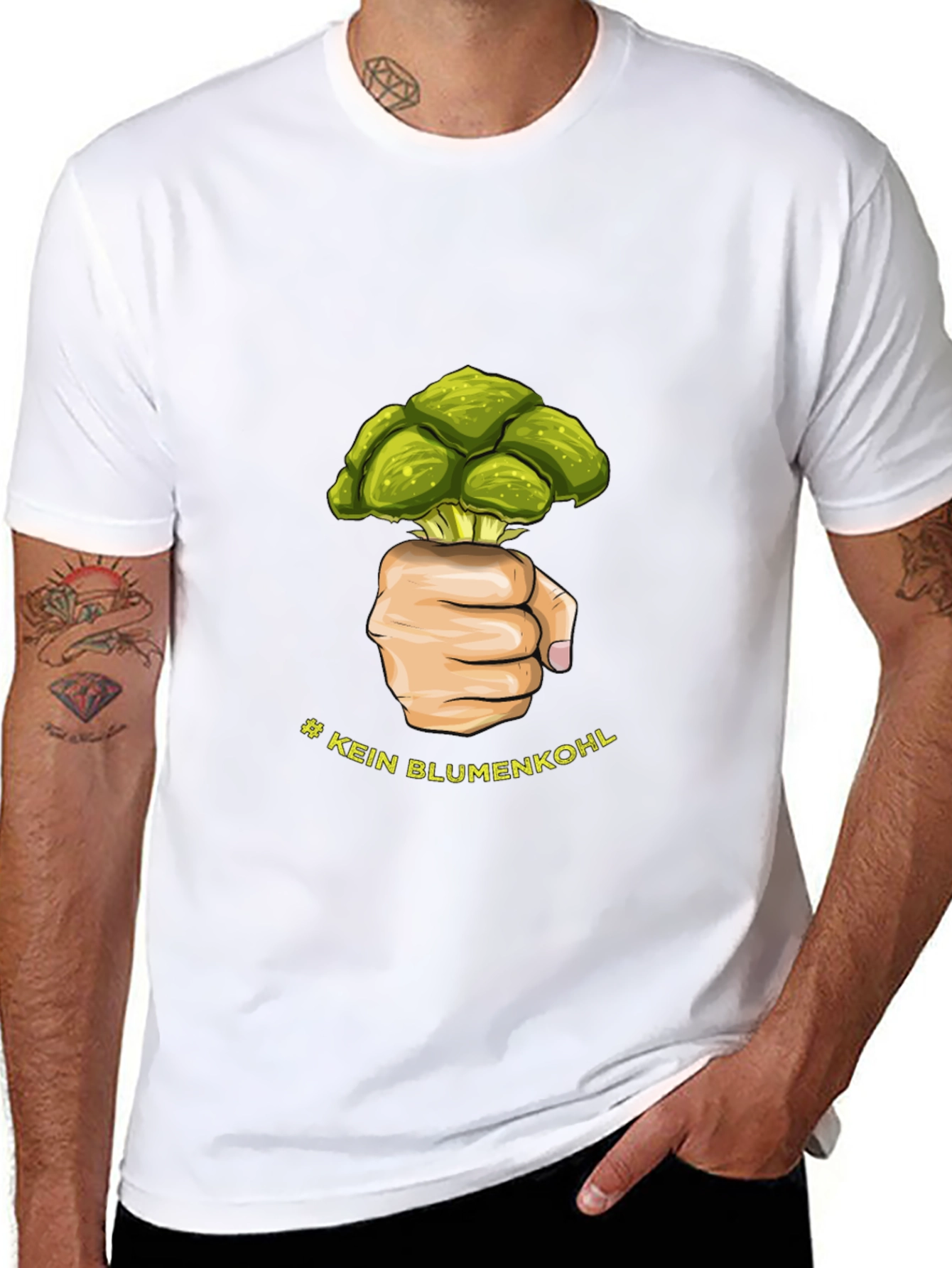 No Cauliflower T-Shirt - Graphic Tee Vegan Gift