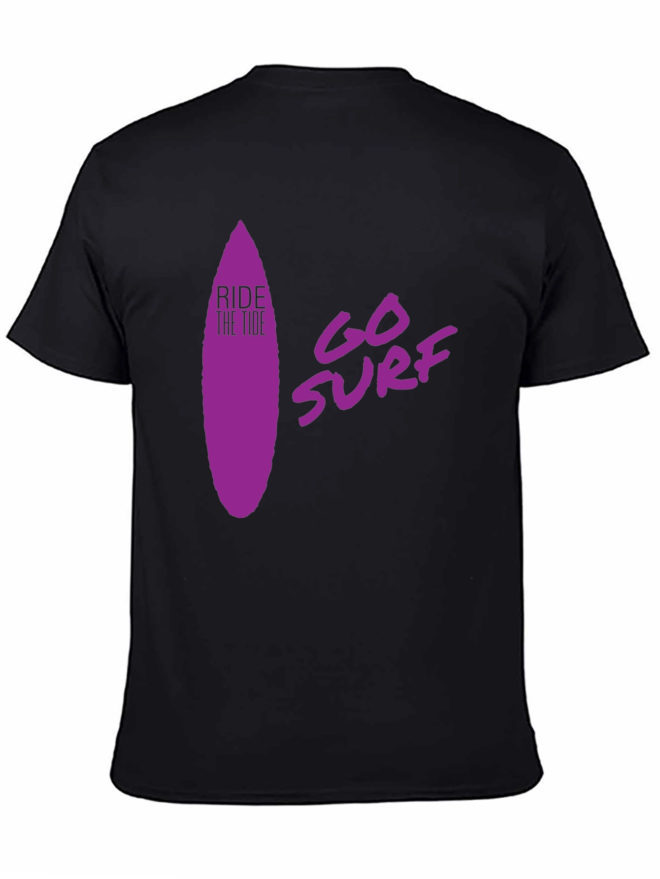 Ride the Tide Surf T-Shirt - Black
