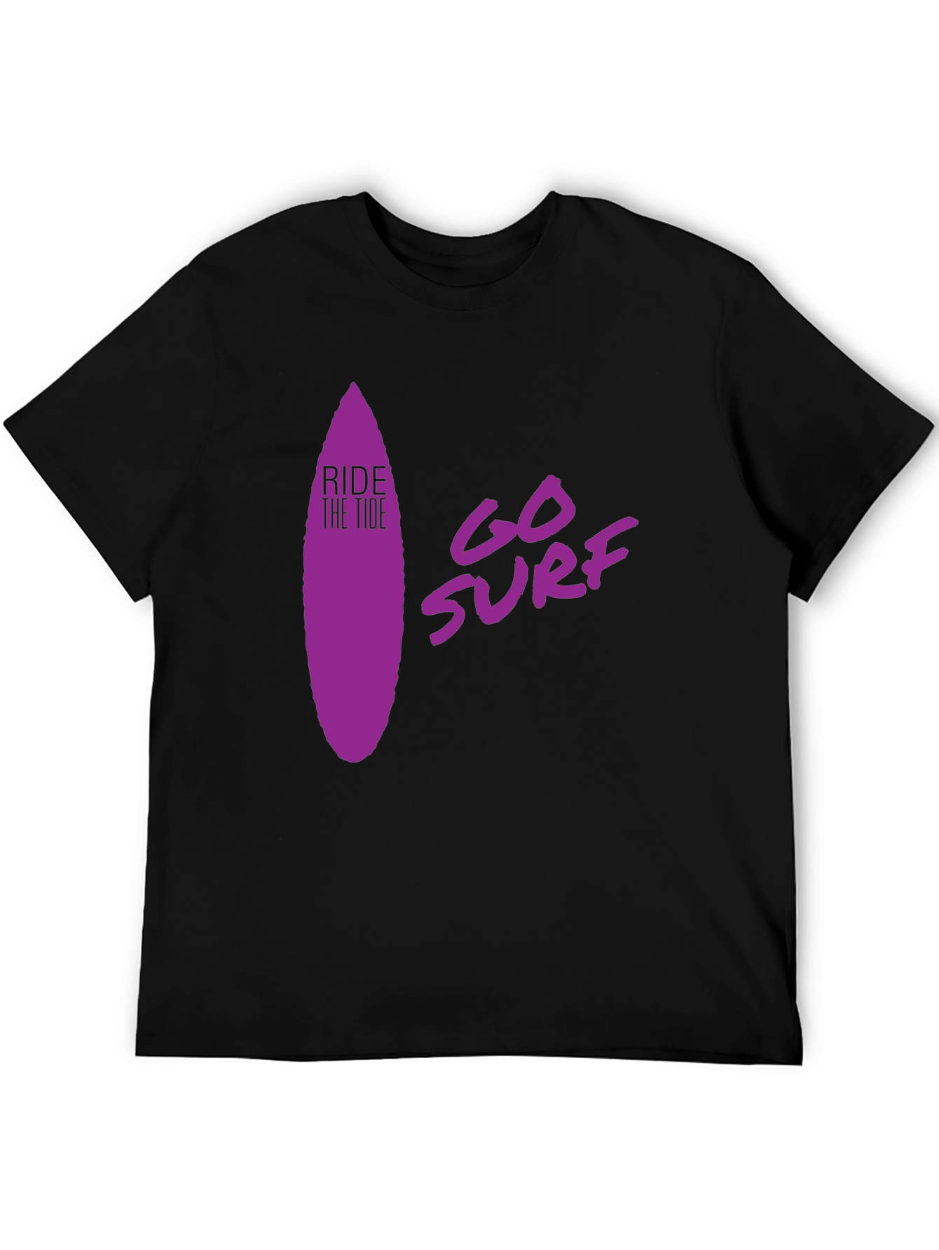 Ride the Tide Surf T-Shirt - Black