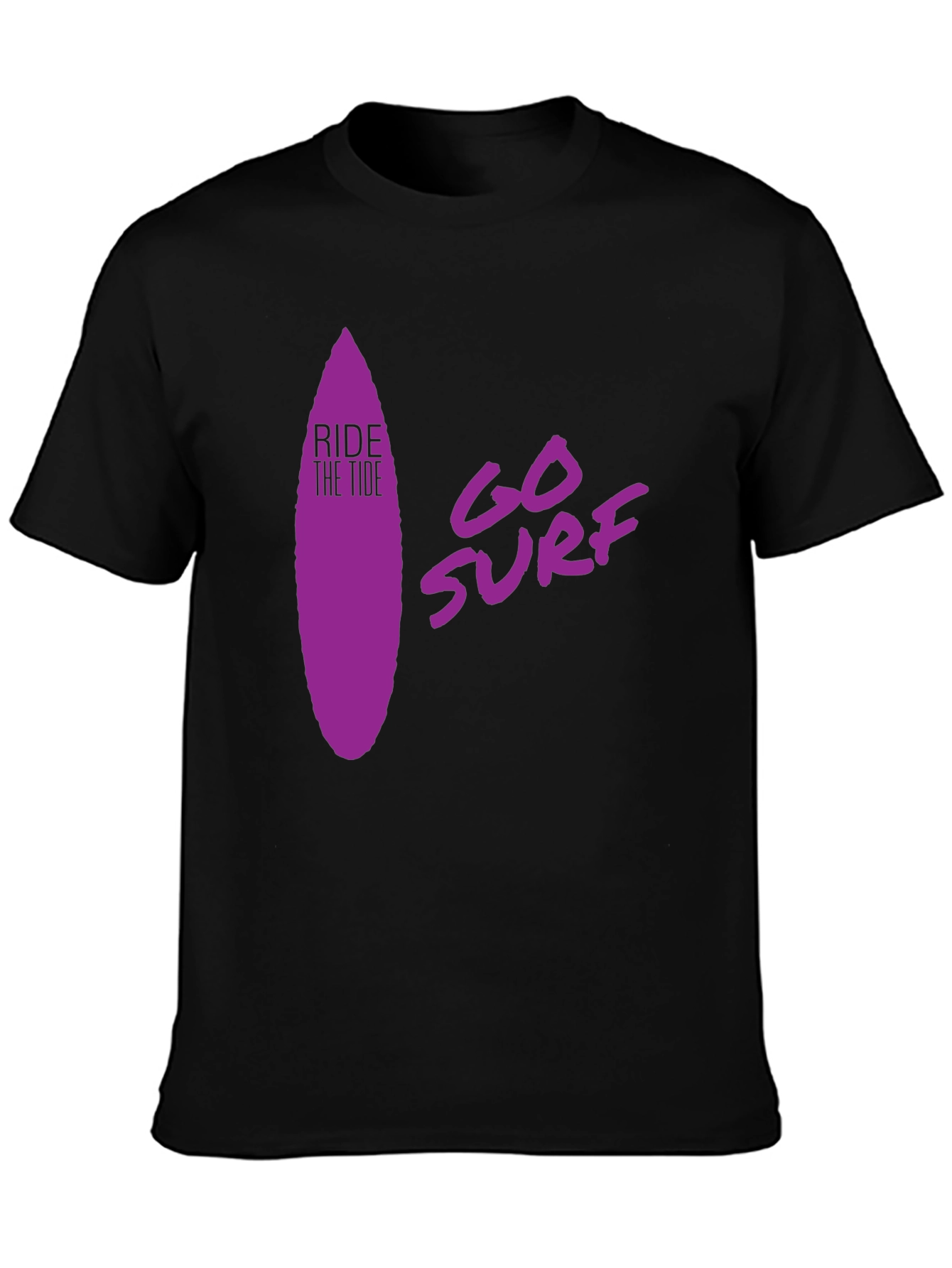 Ride the Tide Surf T-Shirt - Black