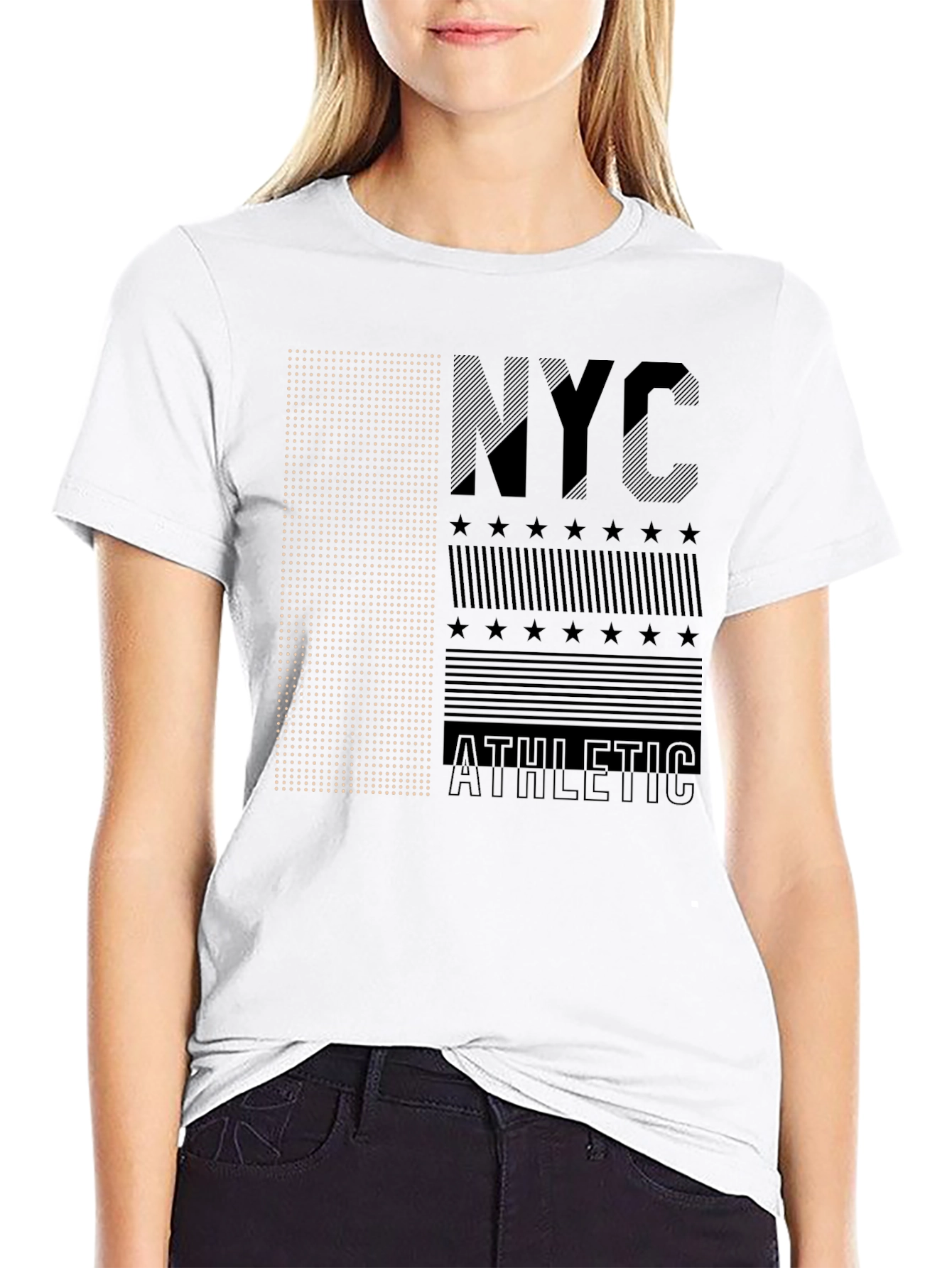 NYC Athletic Graphic Tee - Black
