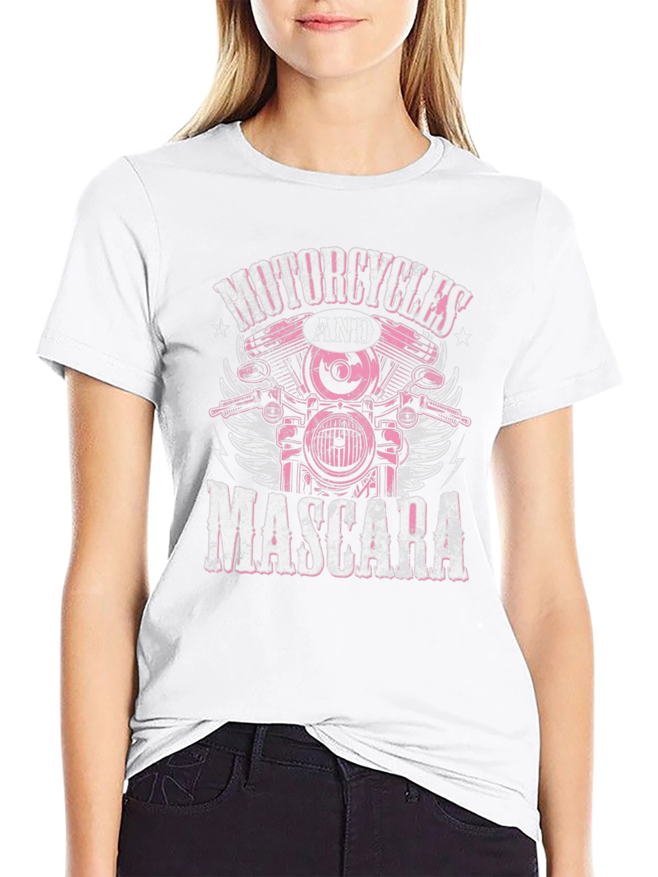 Motorcycles and Mascara Graphic Tee