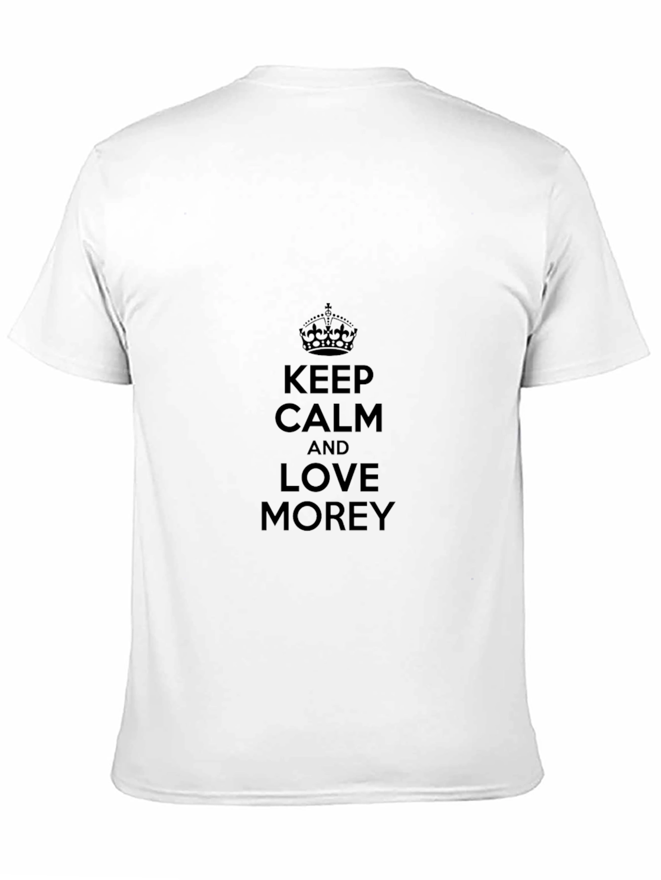Keep Calm and Love Morey Black T-Shirt