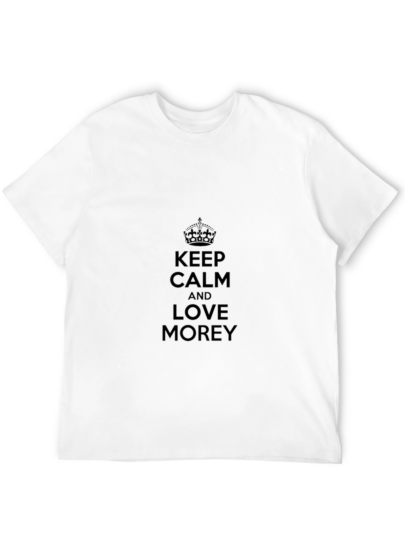 Keep Calm and Love Morey Black T-Shirt