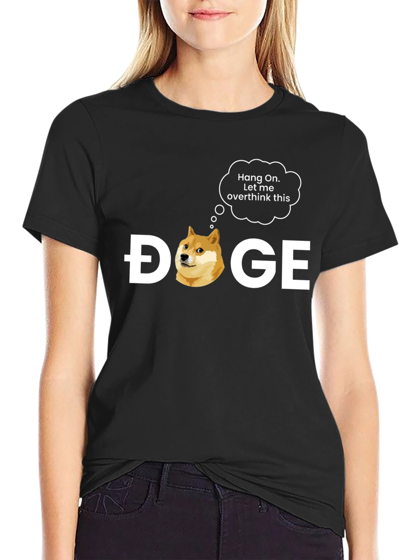 Doge Overthink Graphic T-Shirt - Meme Crypto Tee