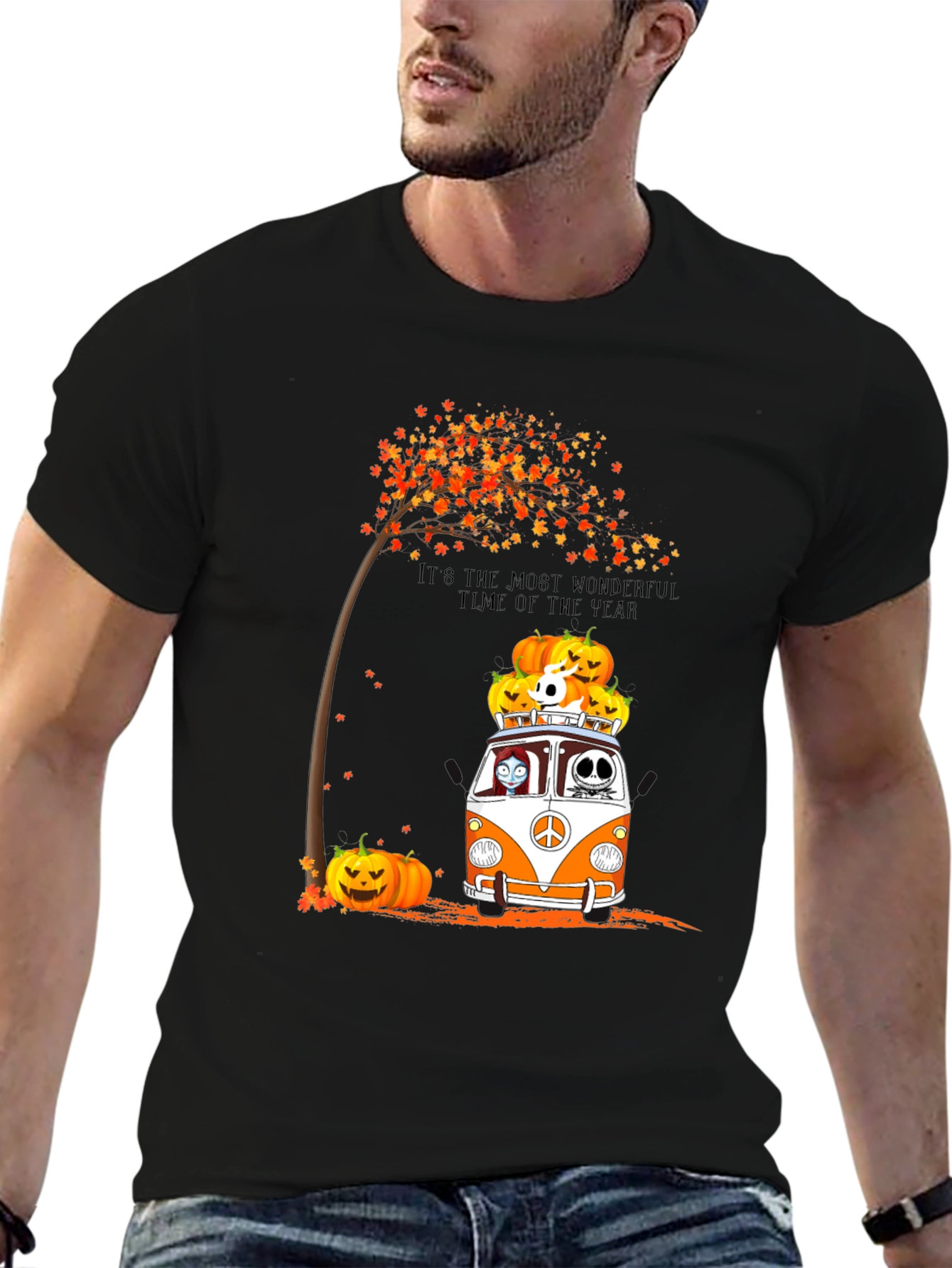 Halloween Pumpkin Van T-Shirt