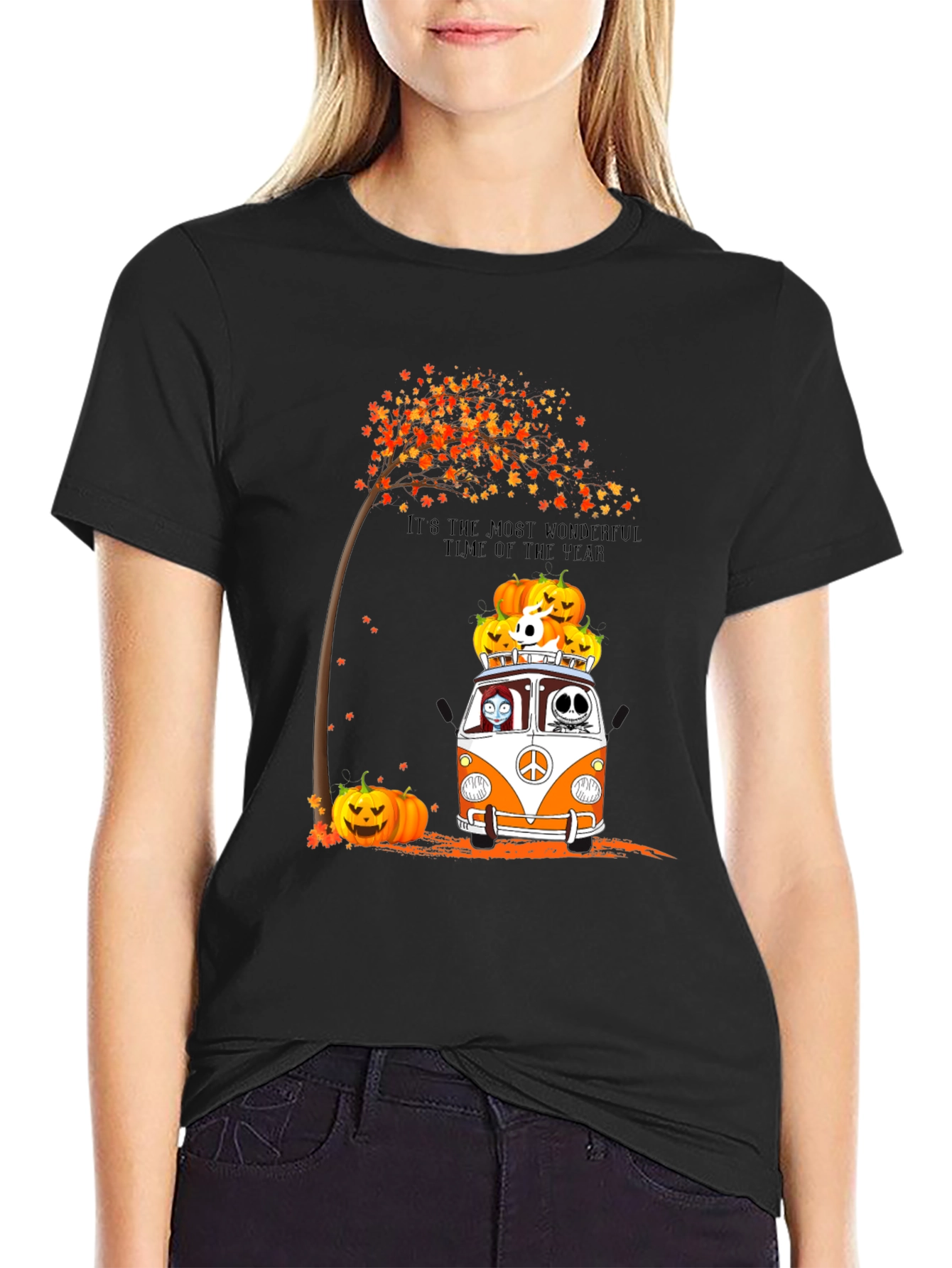 Halloween Pumpkin Van T-Shirt