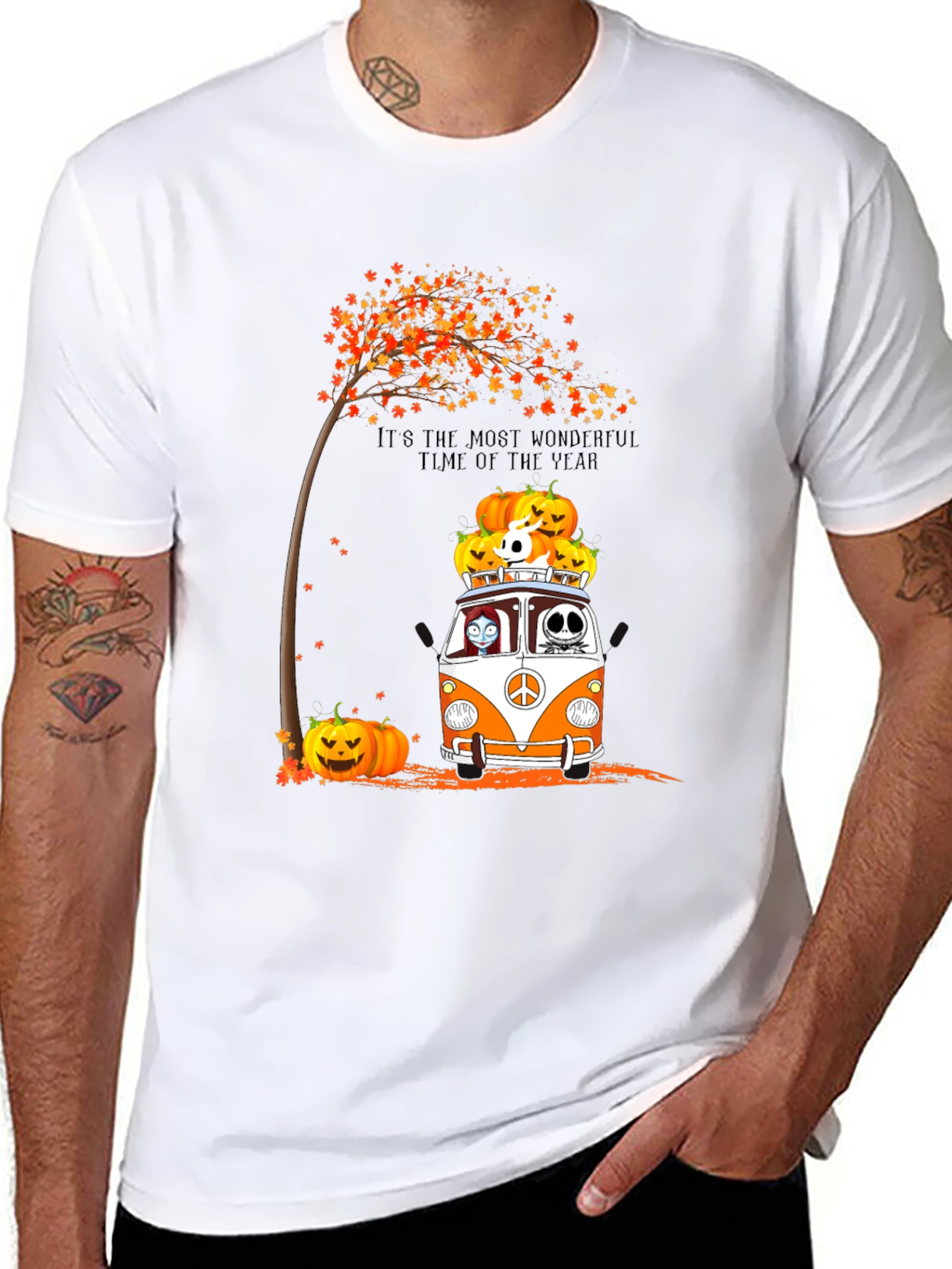 Halloween Pumpkin Van T-Shirt