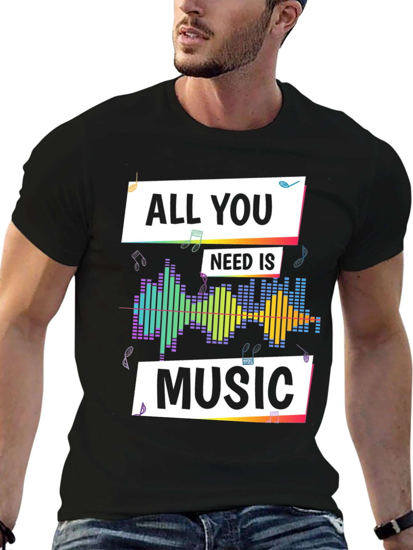 Music Lover T-Shirt - All You Need is Music