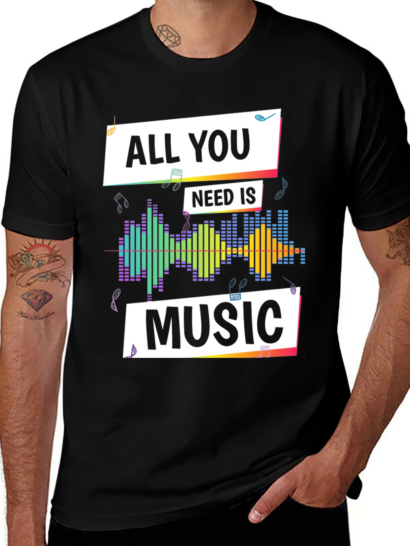 Music Lover T-Shirt - All You Need is Music