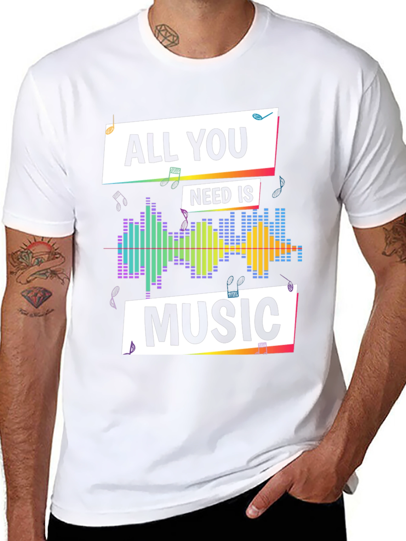 Music Lover T-Shirt - All You Need is Music