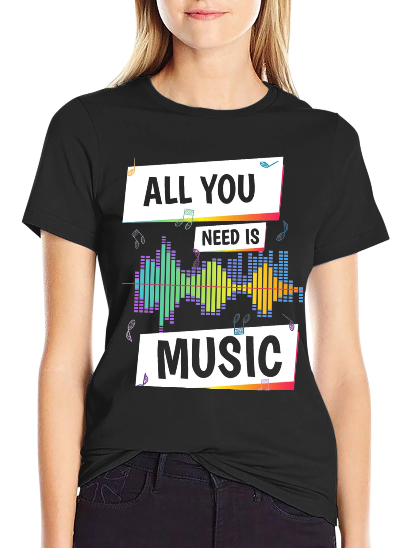 Music Lover T-Shirt - All You Need is Music