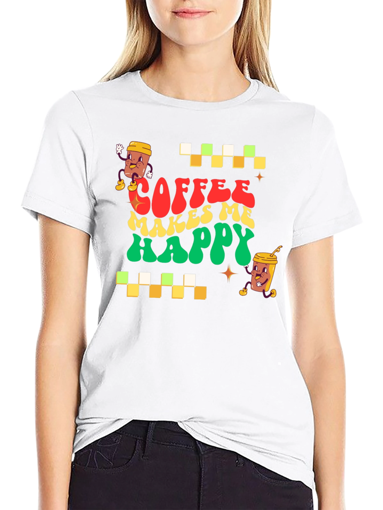 Coffee Makes Me Happy Graphic Tee