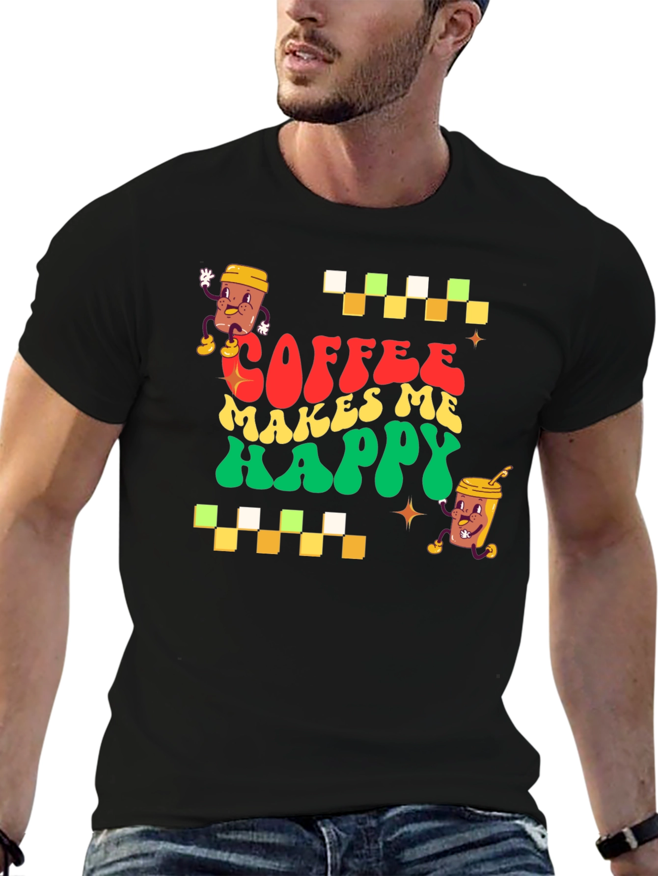 Coffee Makes Me Happy Graphic Tee