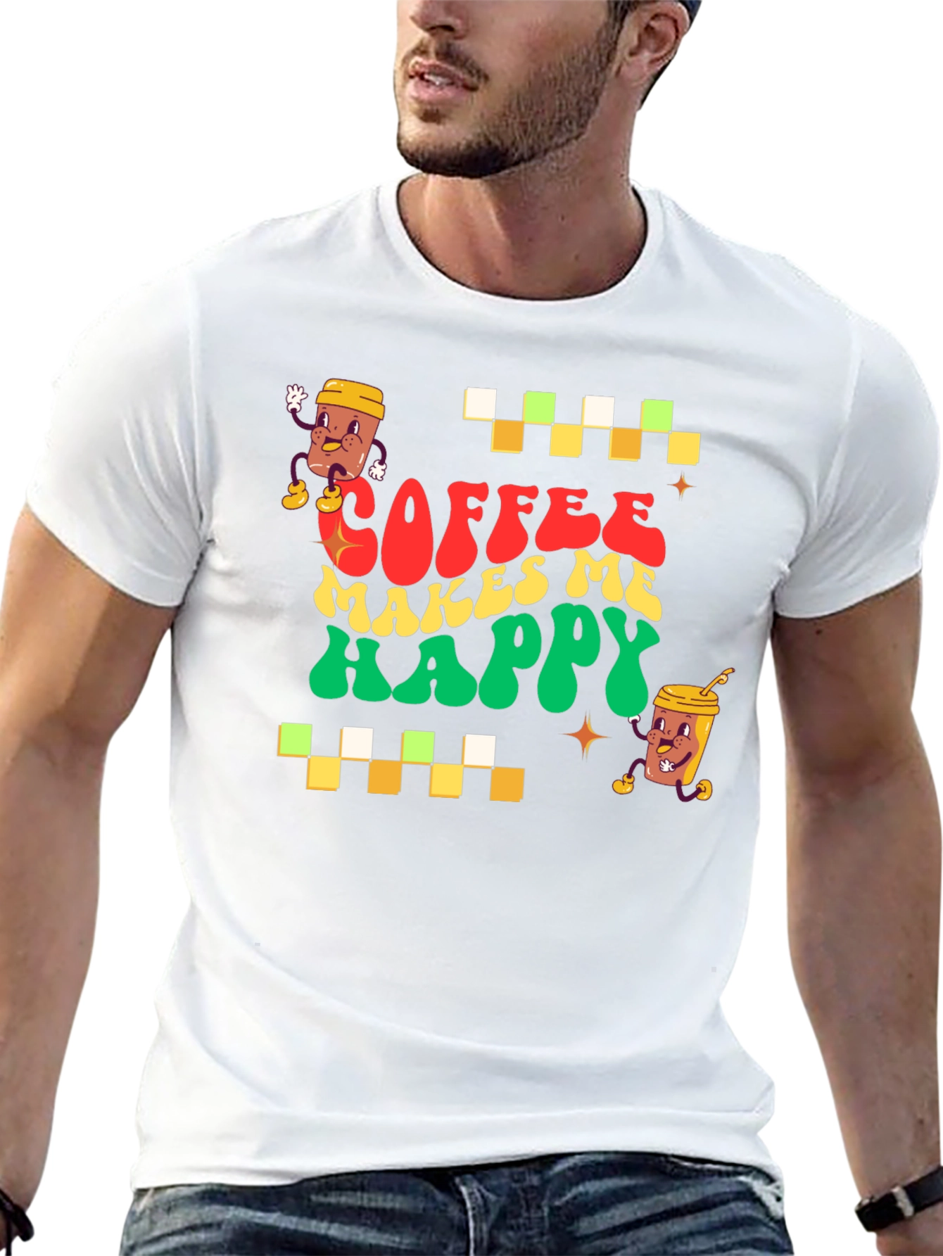 Coffee Makes Me Happy Graphic Tee