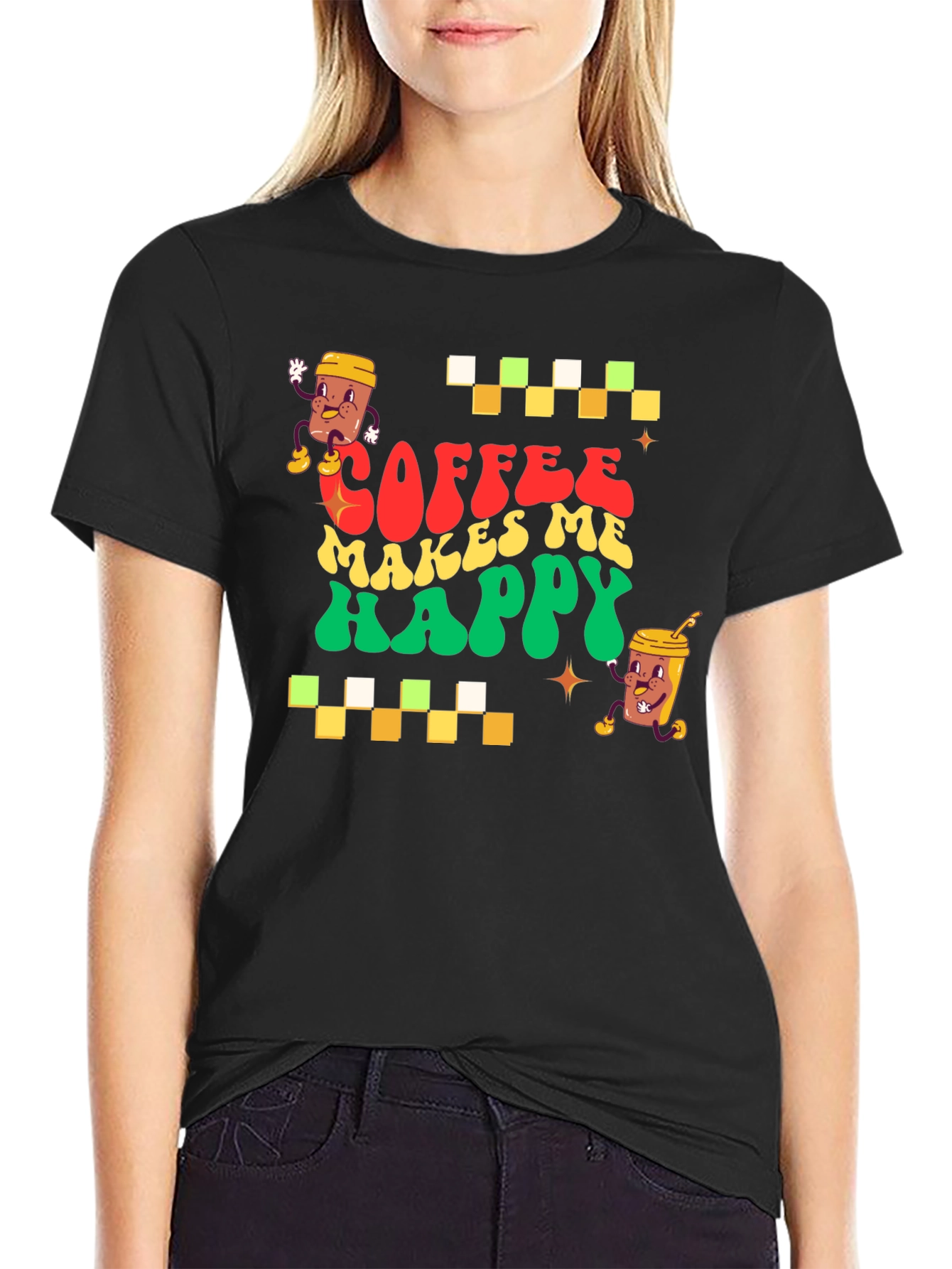 Coffee Makes Me Happy Graphic Tee